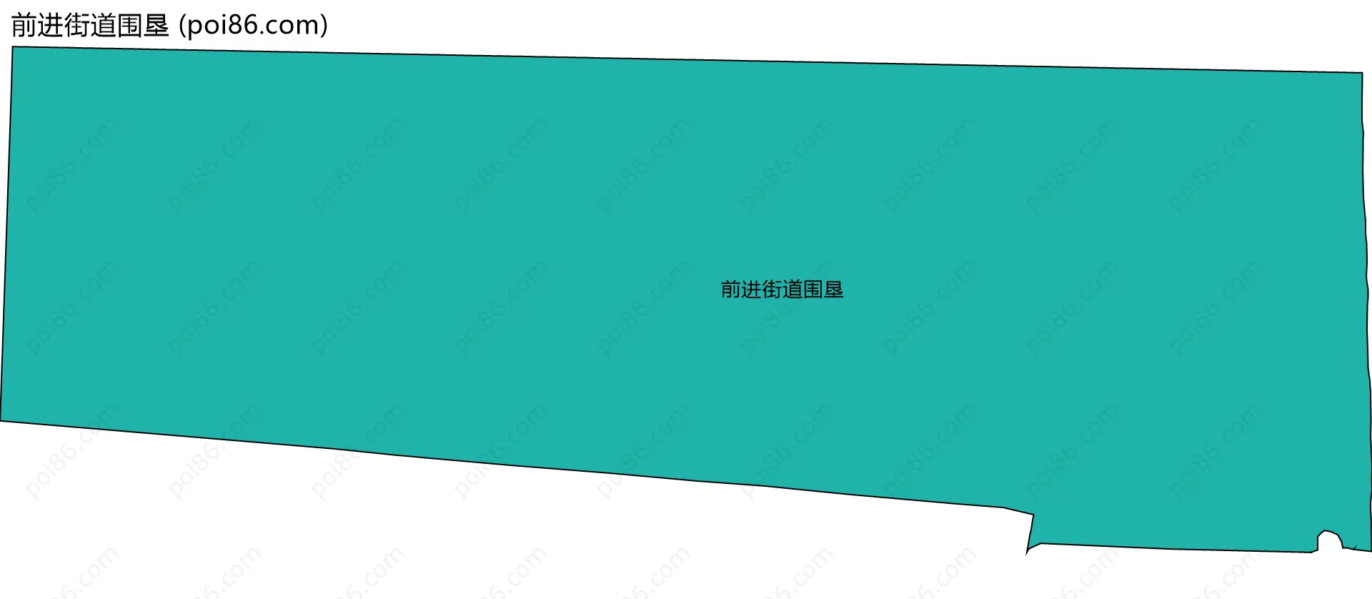 前进街道围垦边界地图