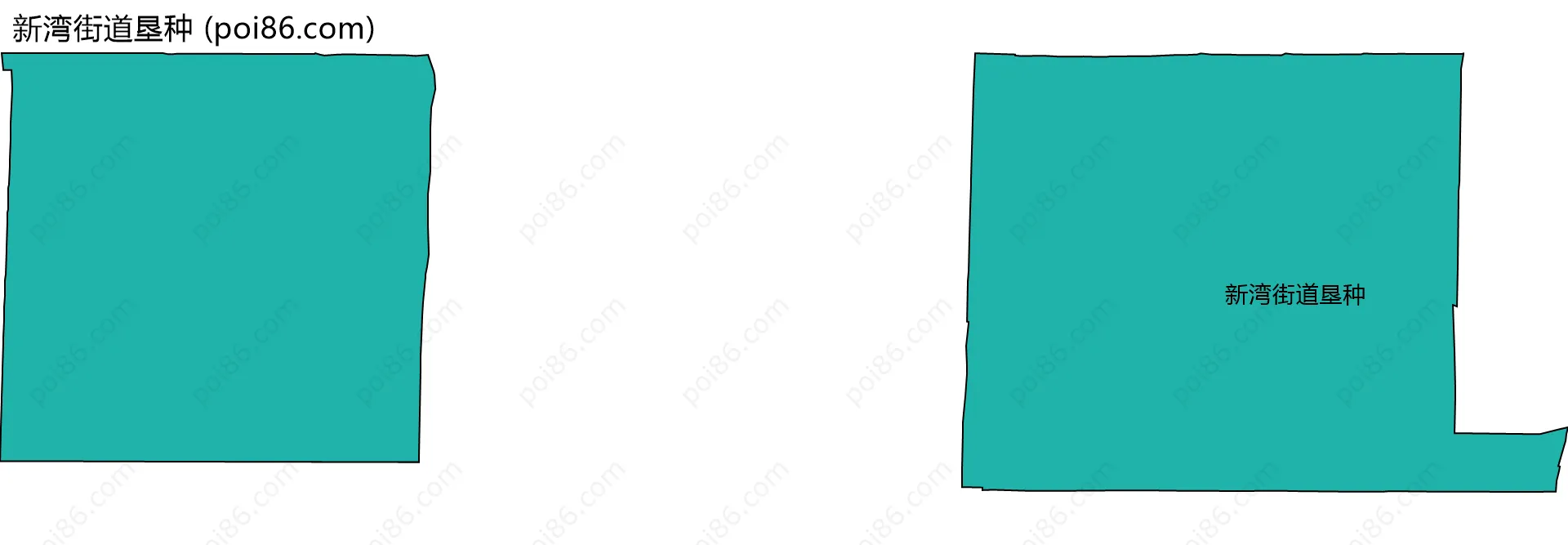 新湾街道垦种边界地图