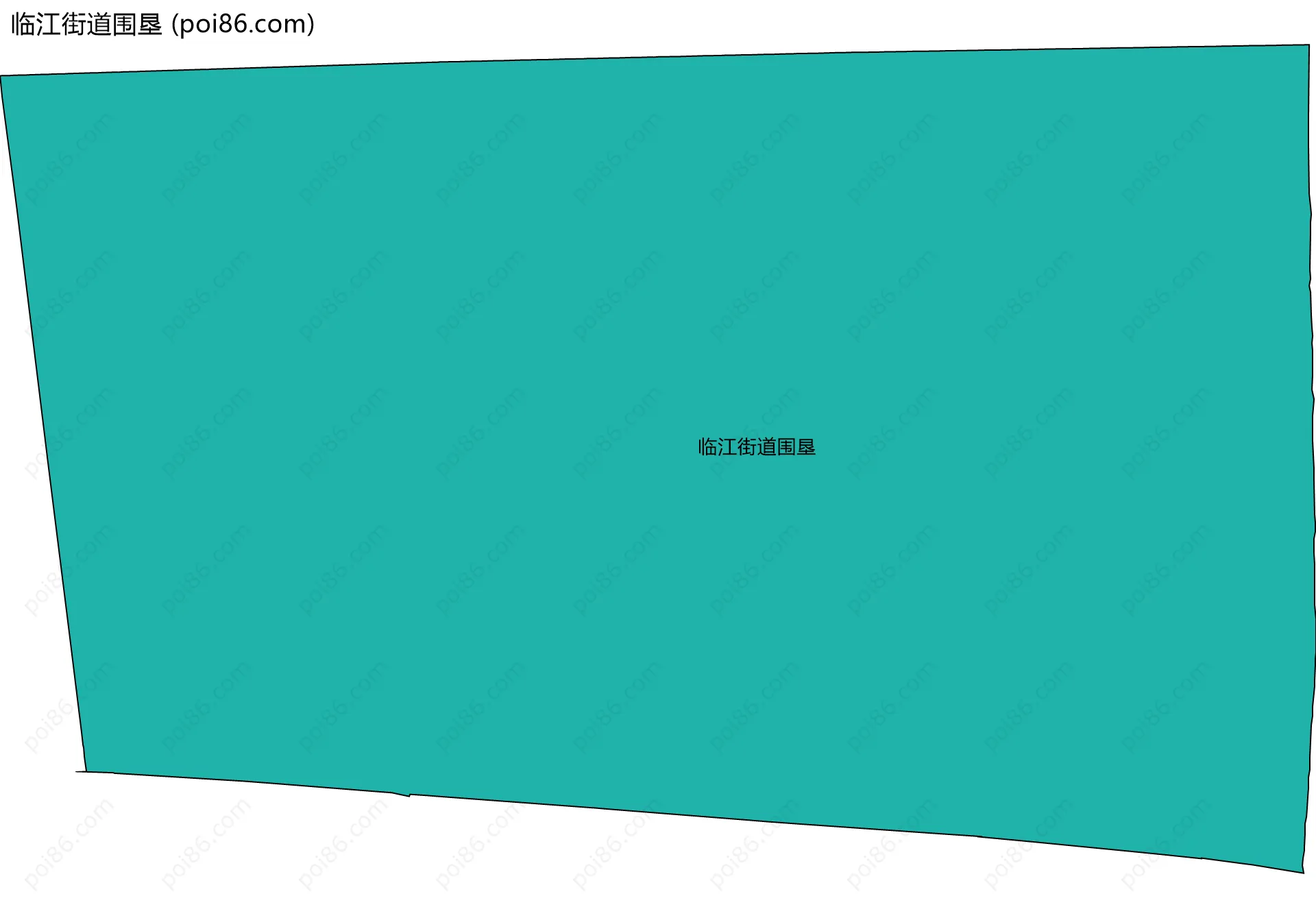 临江街道围垦边界地图