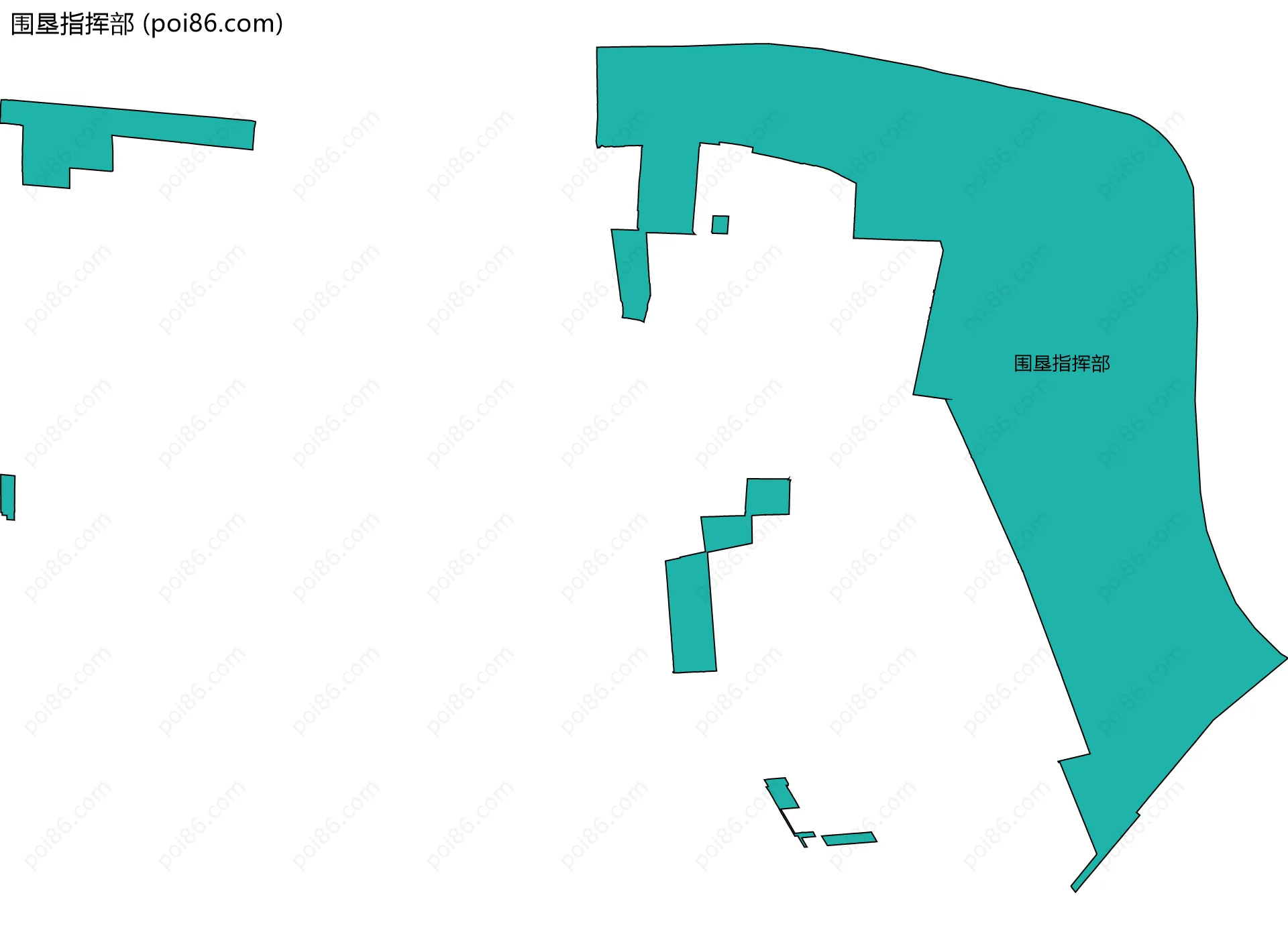围垦指挥部边界地图