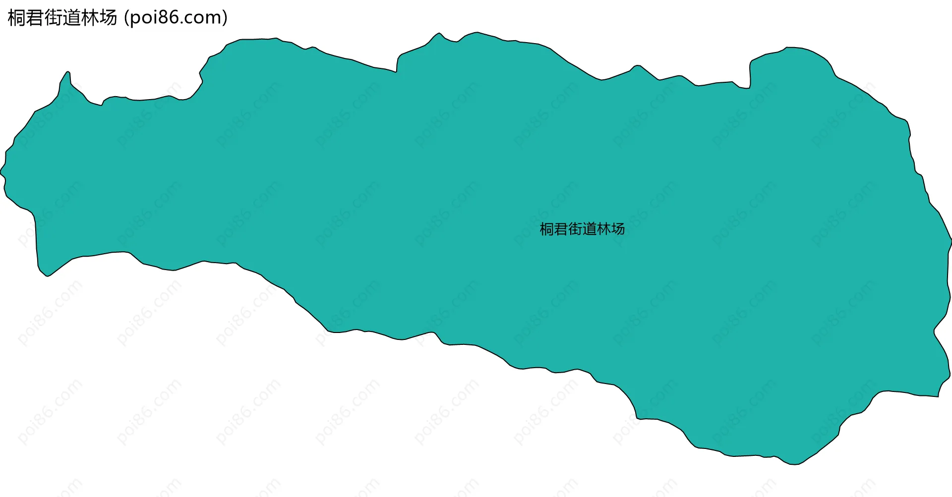 桐君街道林场边界地图