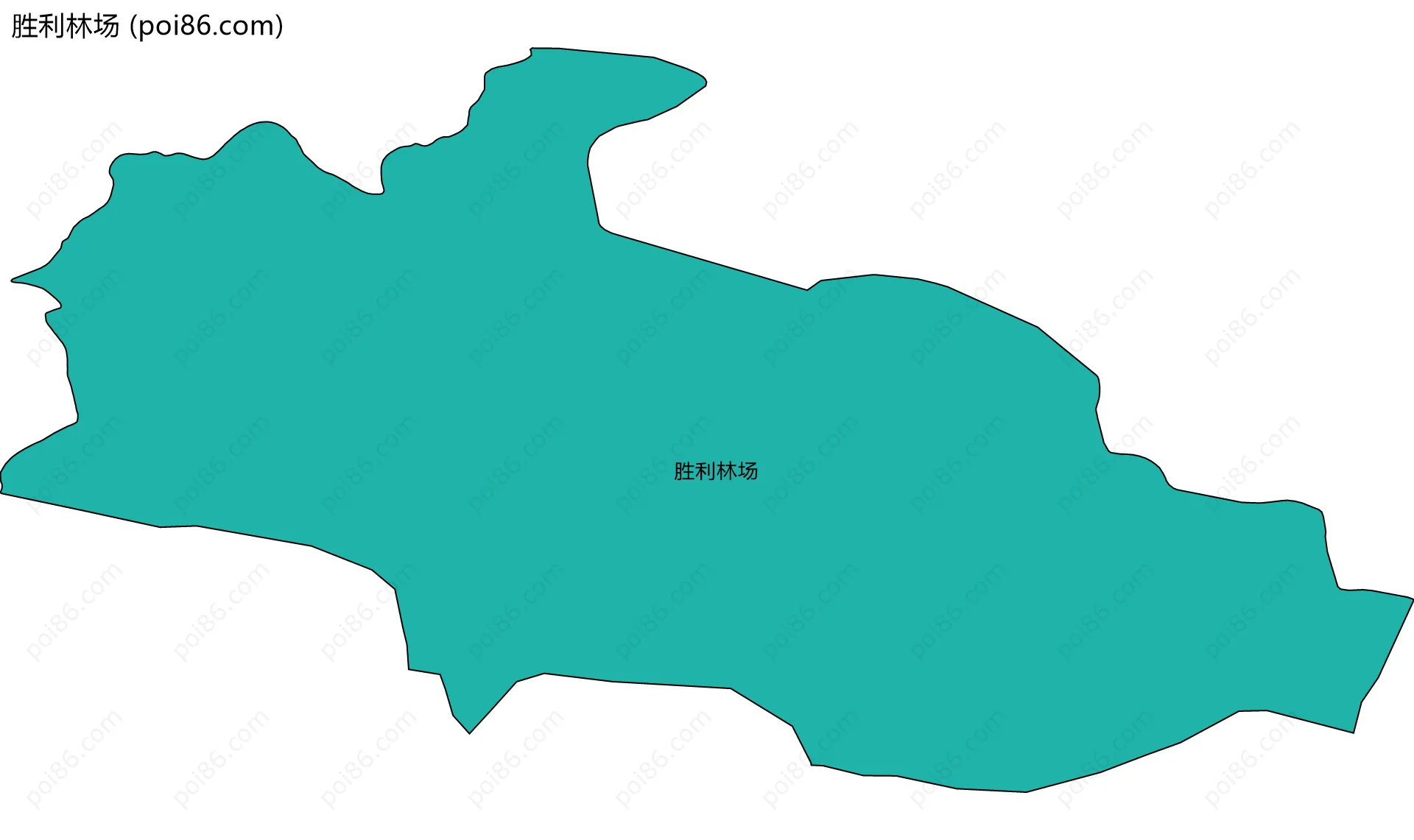 胜利林场边界地图