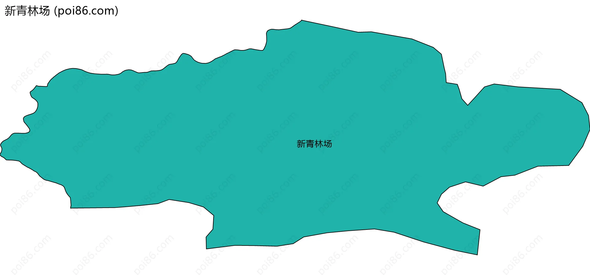 新青林场边界地图