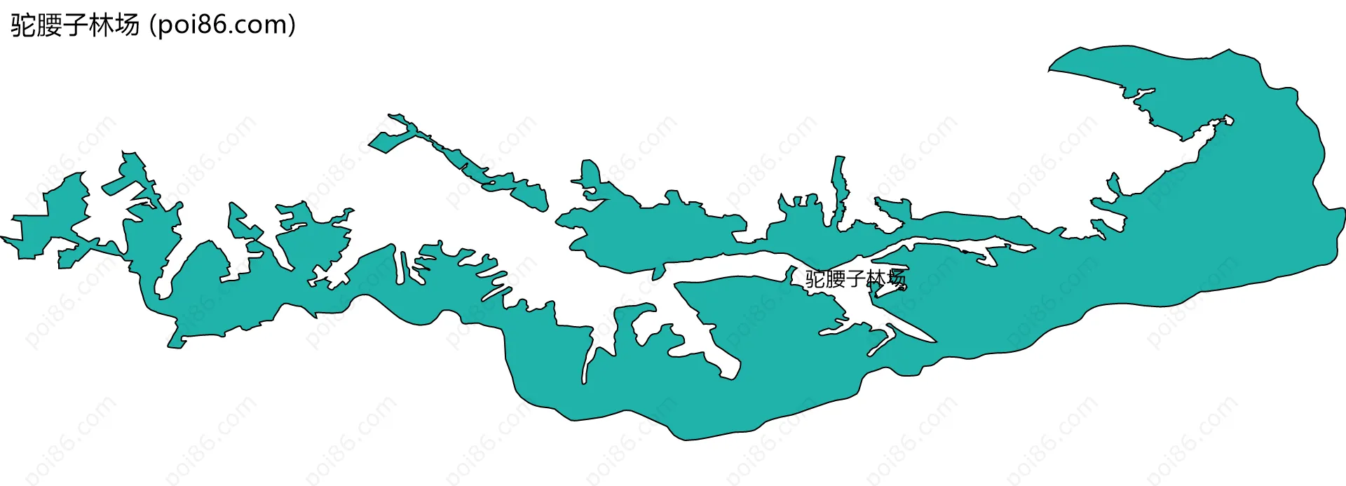 驼腰子林场边界地图