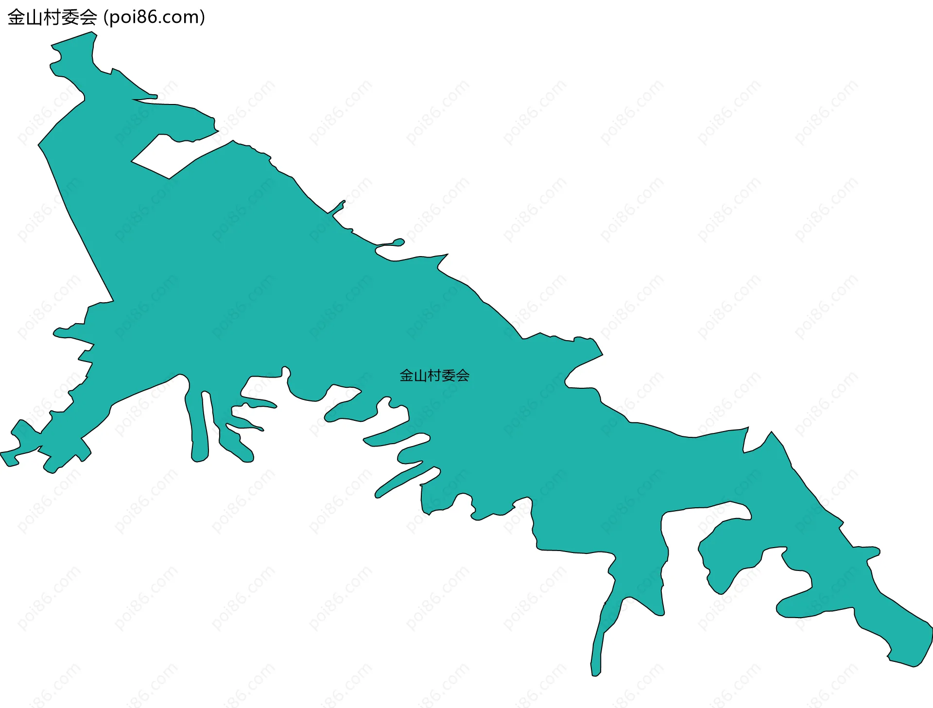 金山村委会边界地图