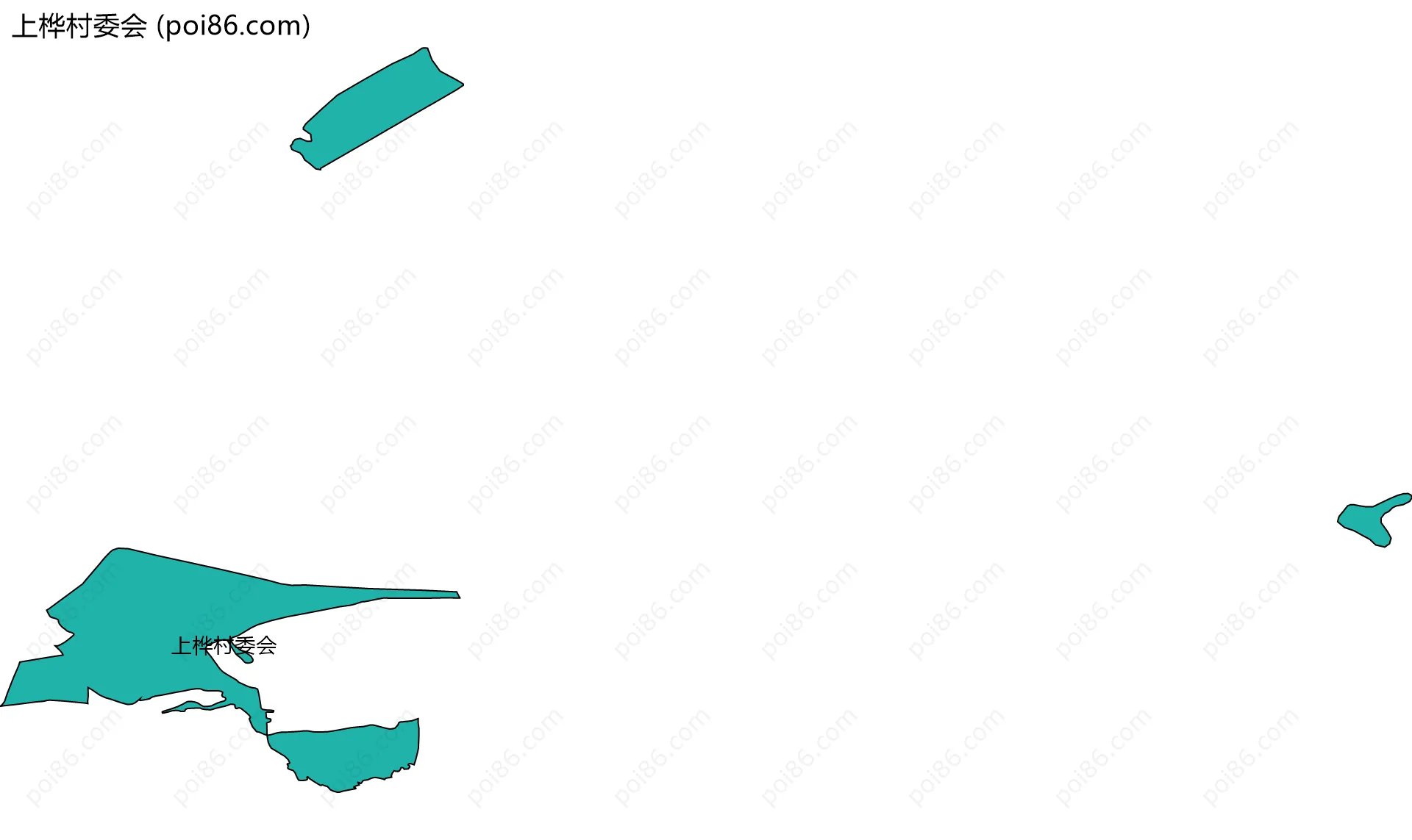 上桦村委会边界地图