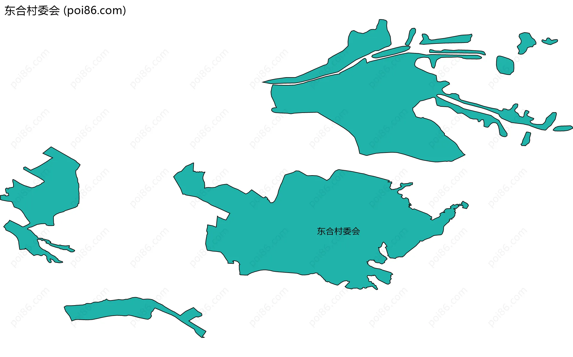 东合村委会边界地图