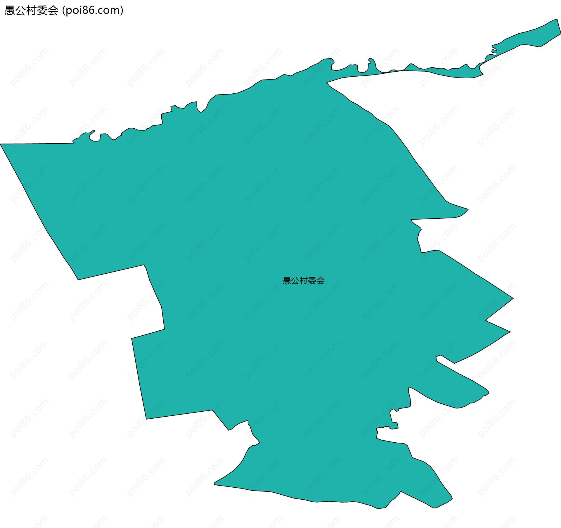 愚公村委会边界地图