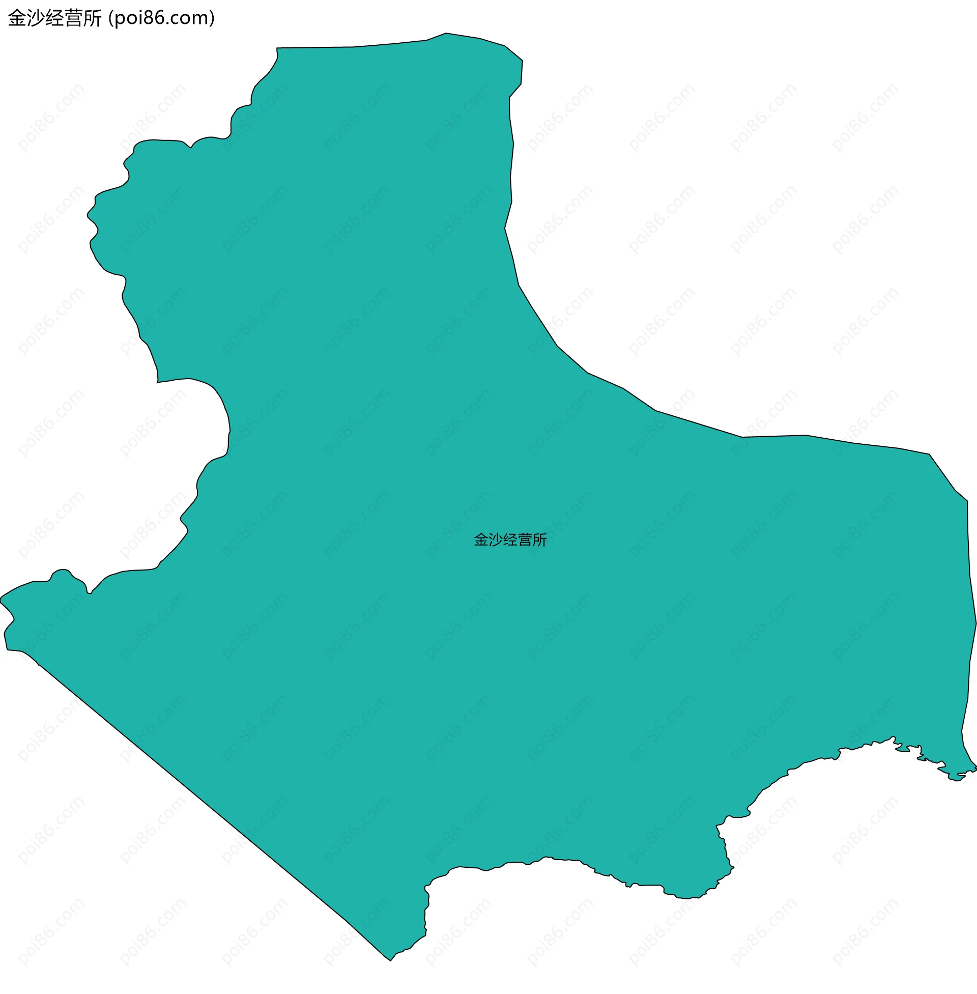 金沙经营所边界地图