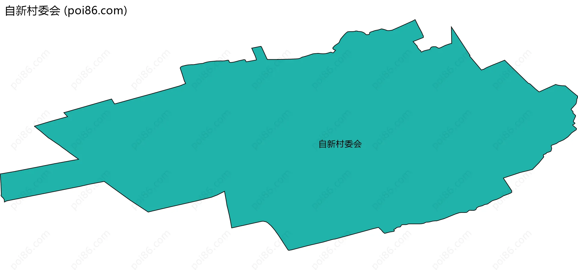 自新村委会边界地图