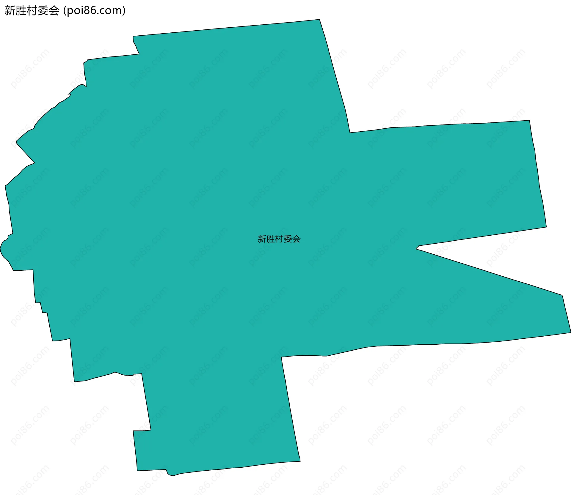 新胜村委会边界地图