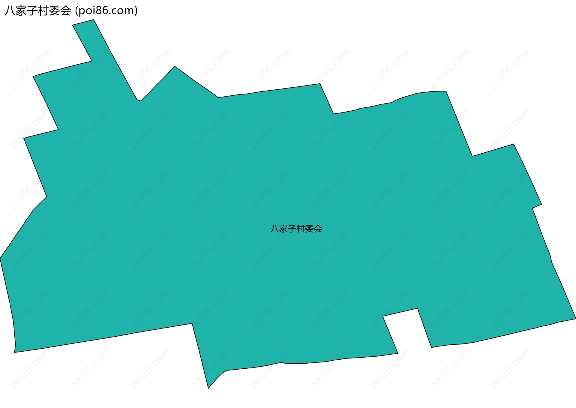 八家子村委会边界地图