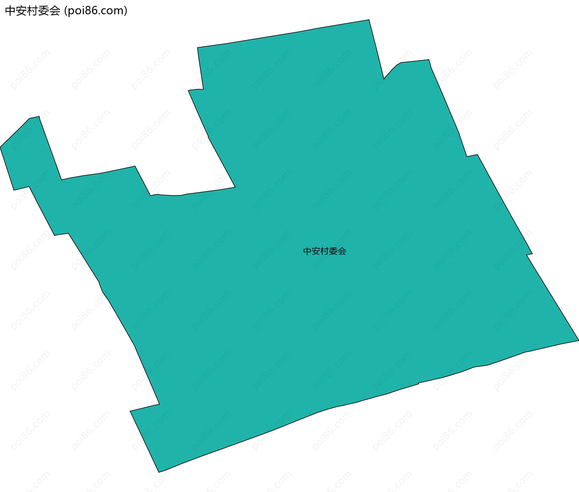 中安村委会边界地图