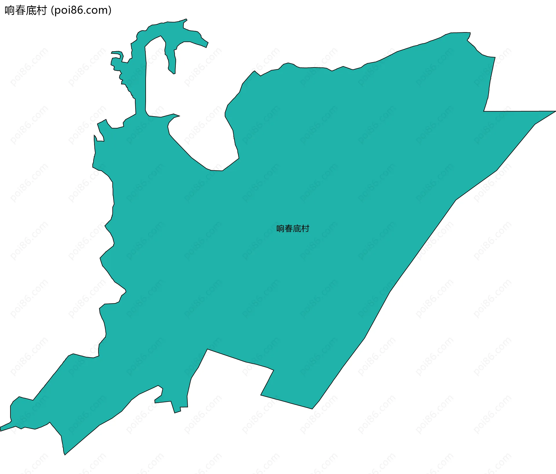 响春底村边界地图