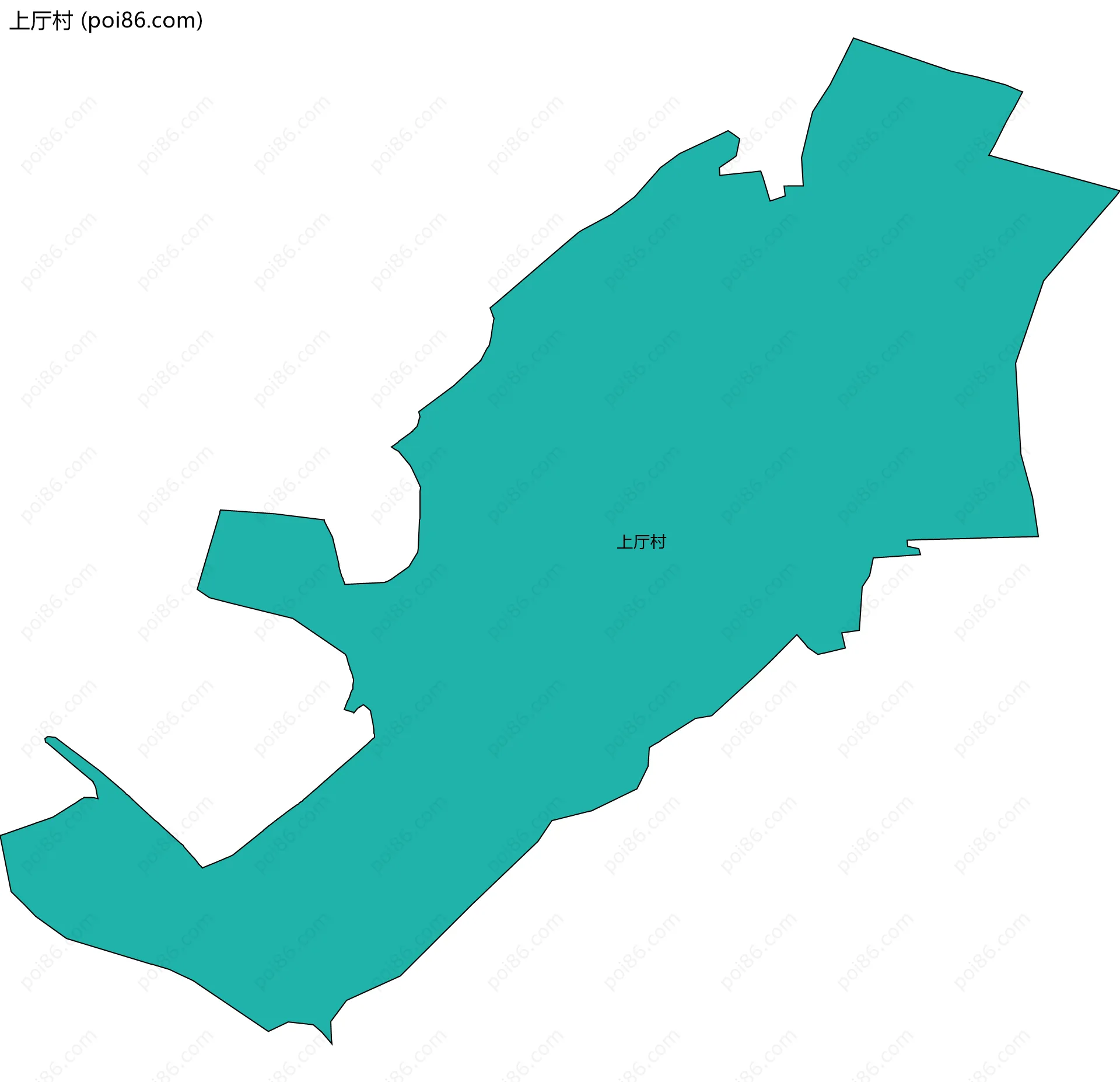 上厅村边界地图