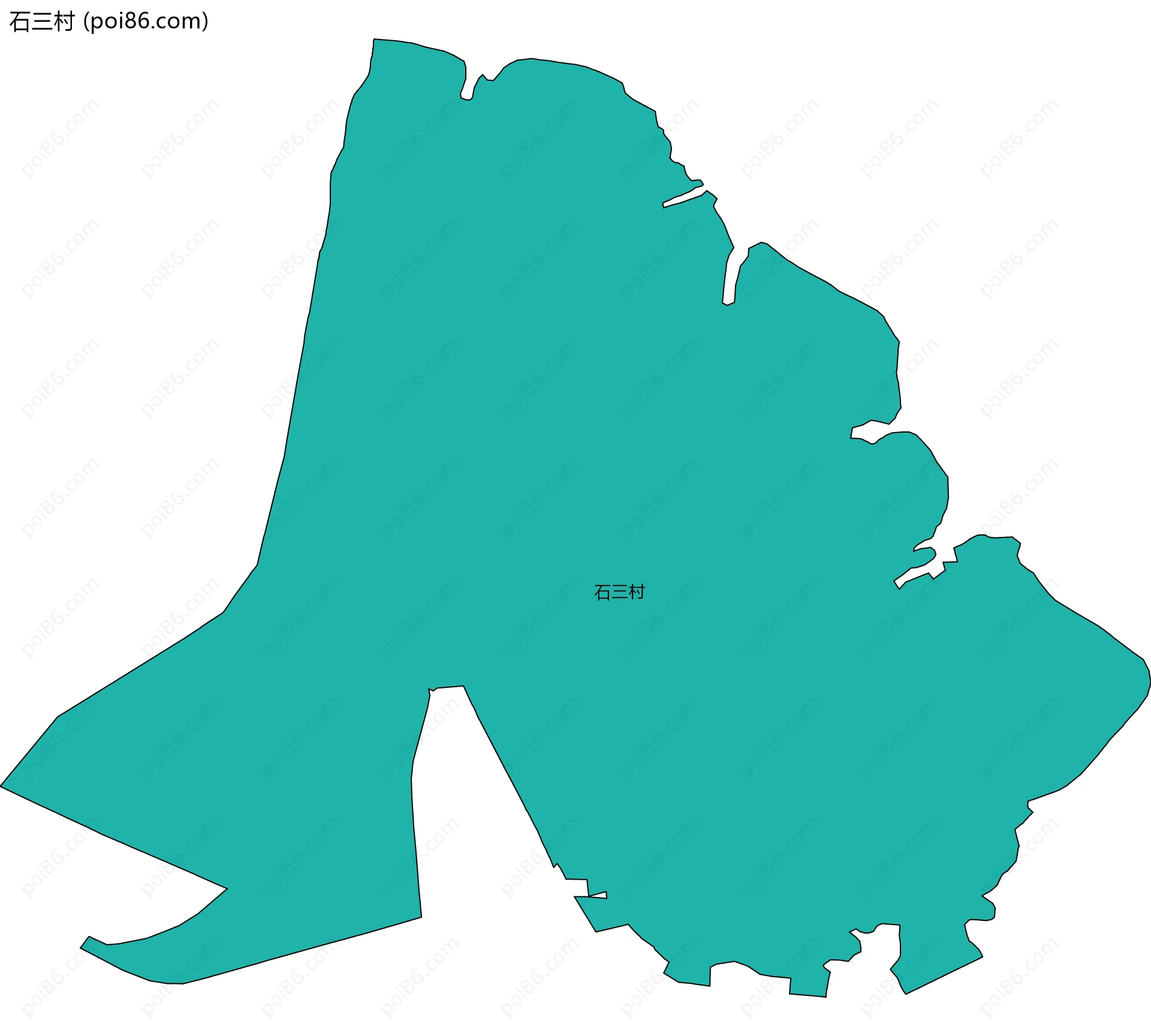 石三村边界地图