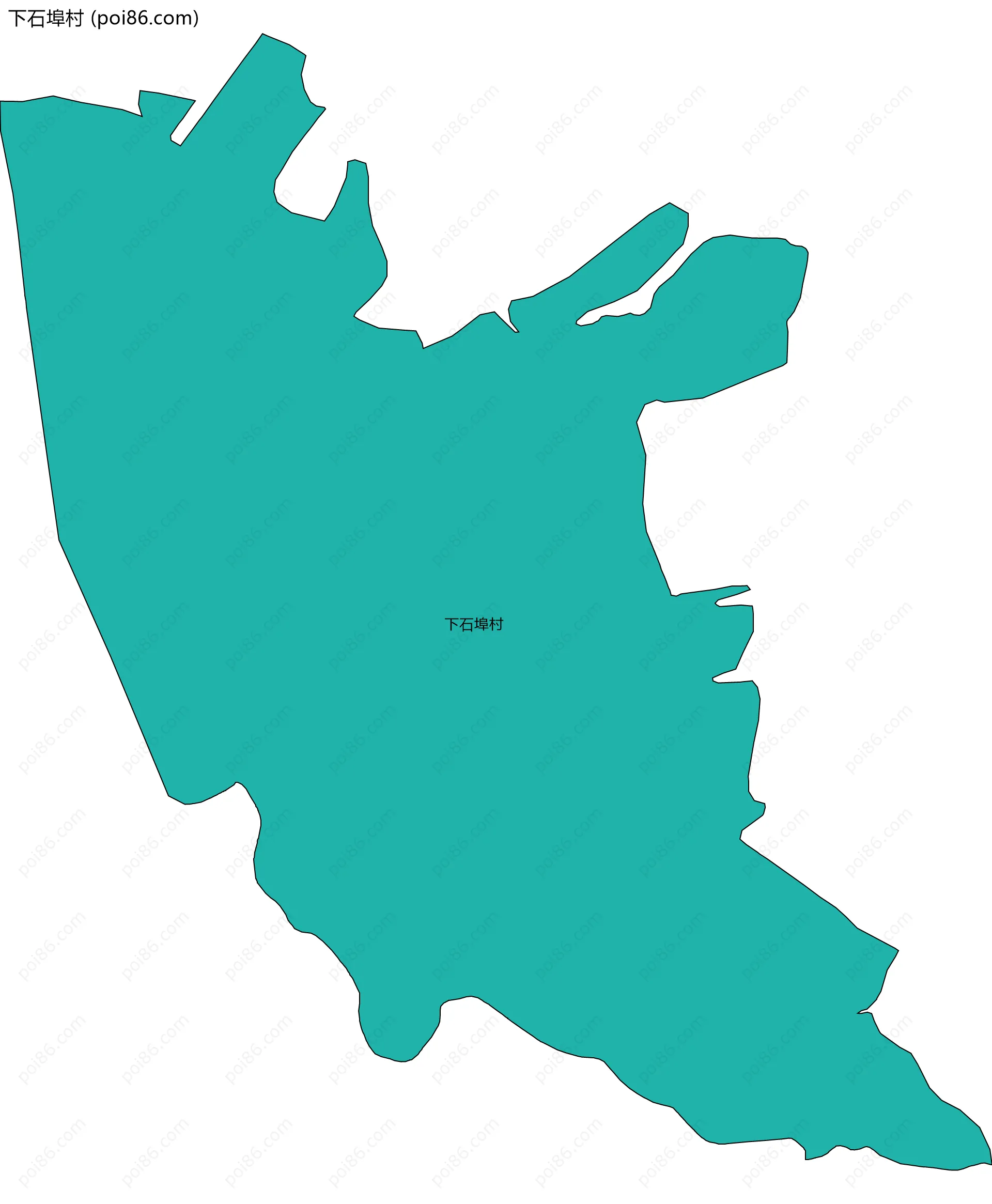 下石埠村边界地图