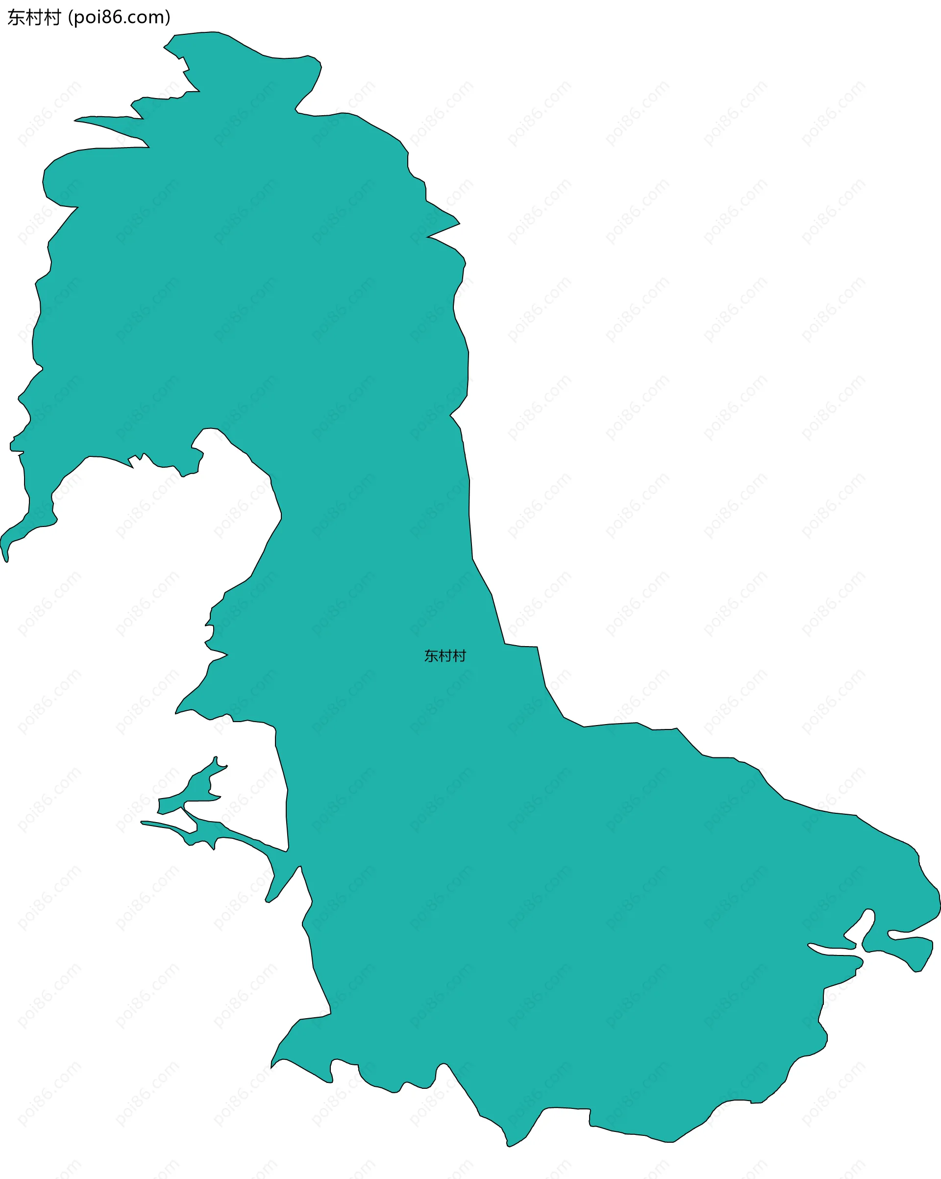 东村村边界地图