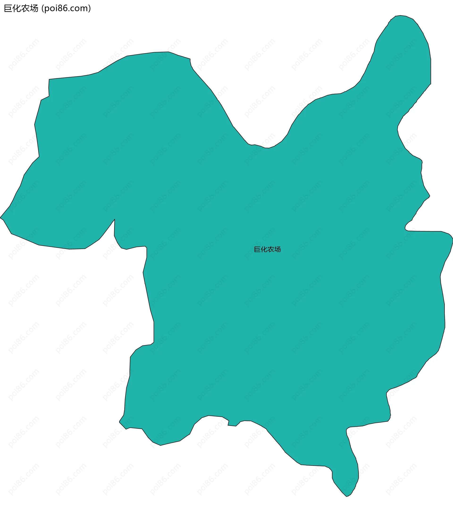 巨化农场边界地图