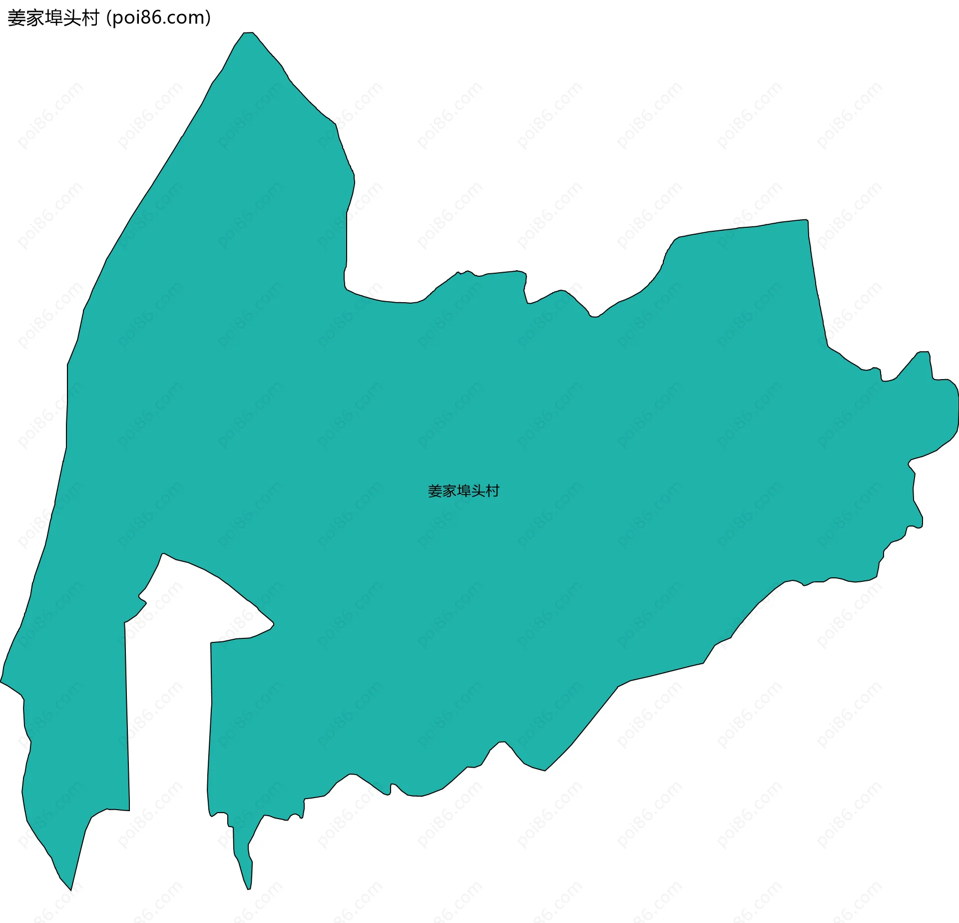 姜家埠头村边界地图