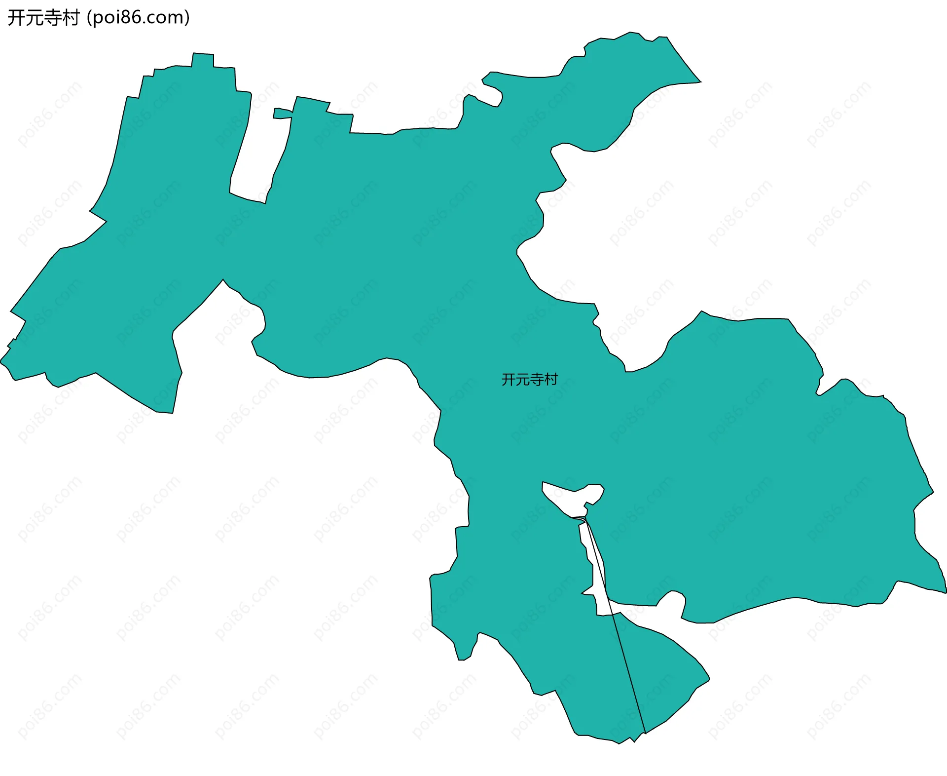 开元寺村边界地图