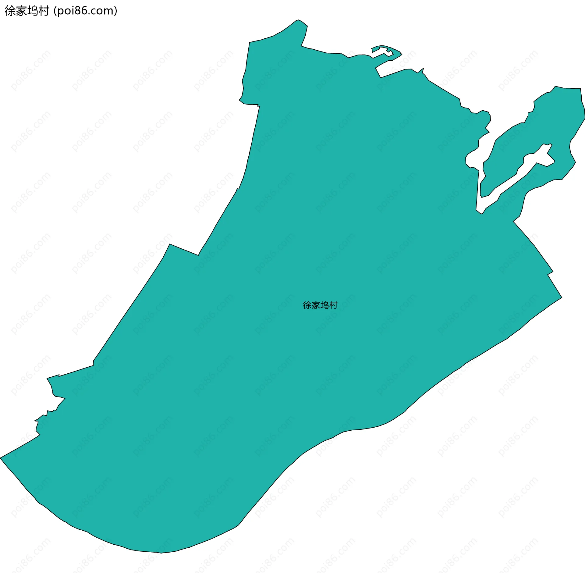 徐家坞村边界地图