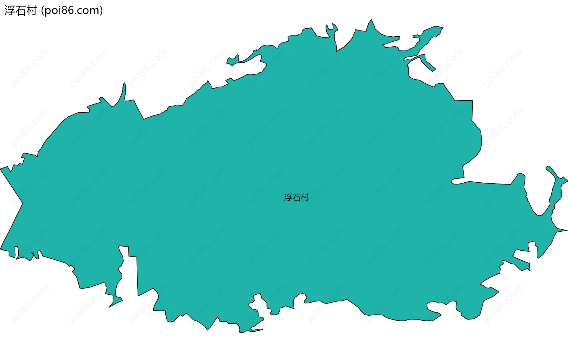 浮石村边界地图