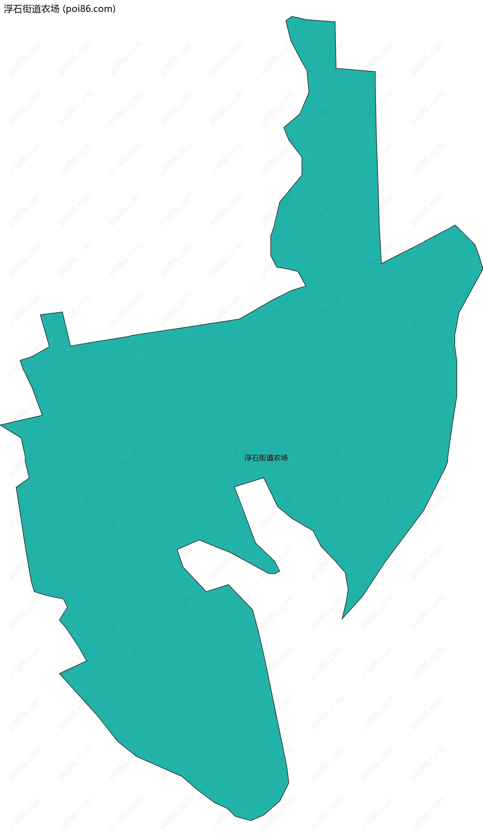 浮石街道农场边界地图