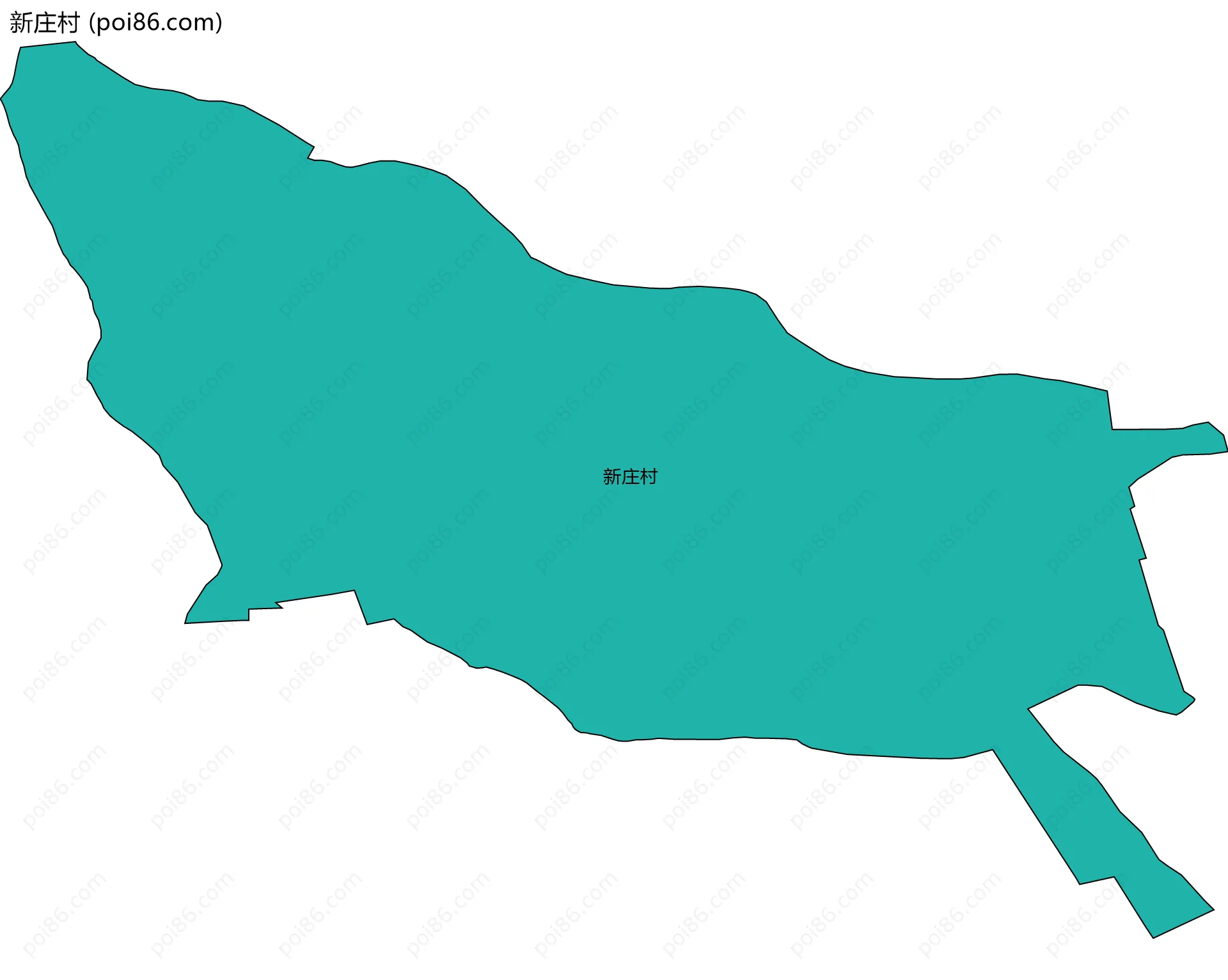 新庄村边界地图