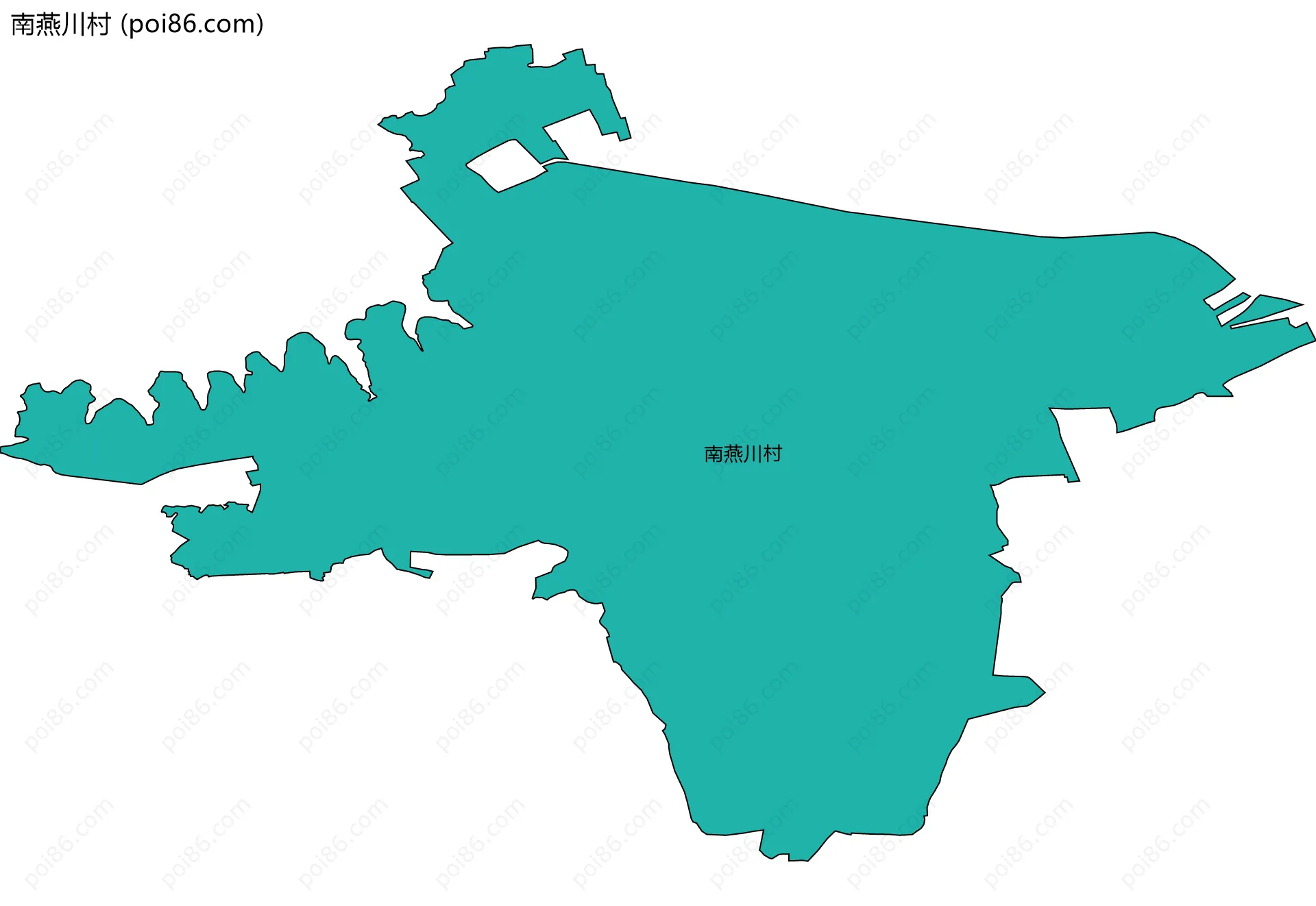 南燕川村边界地图