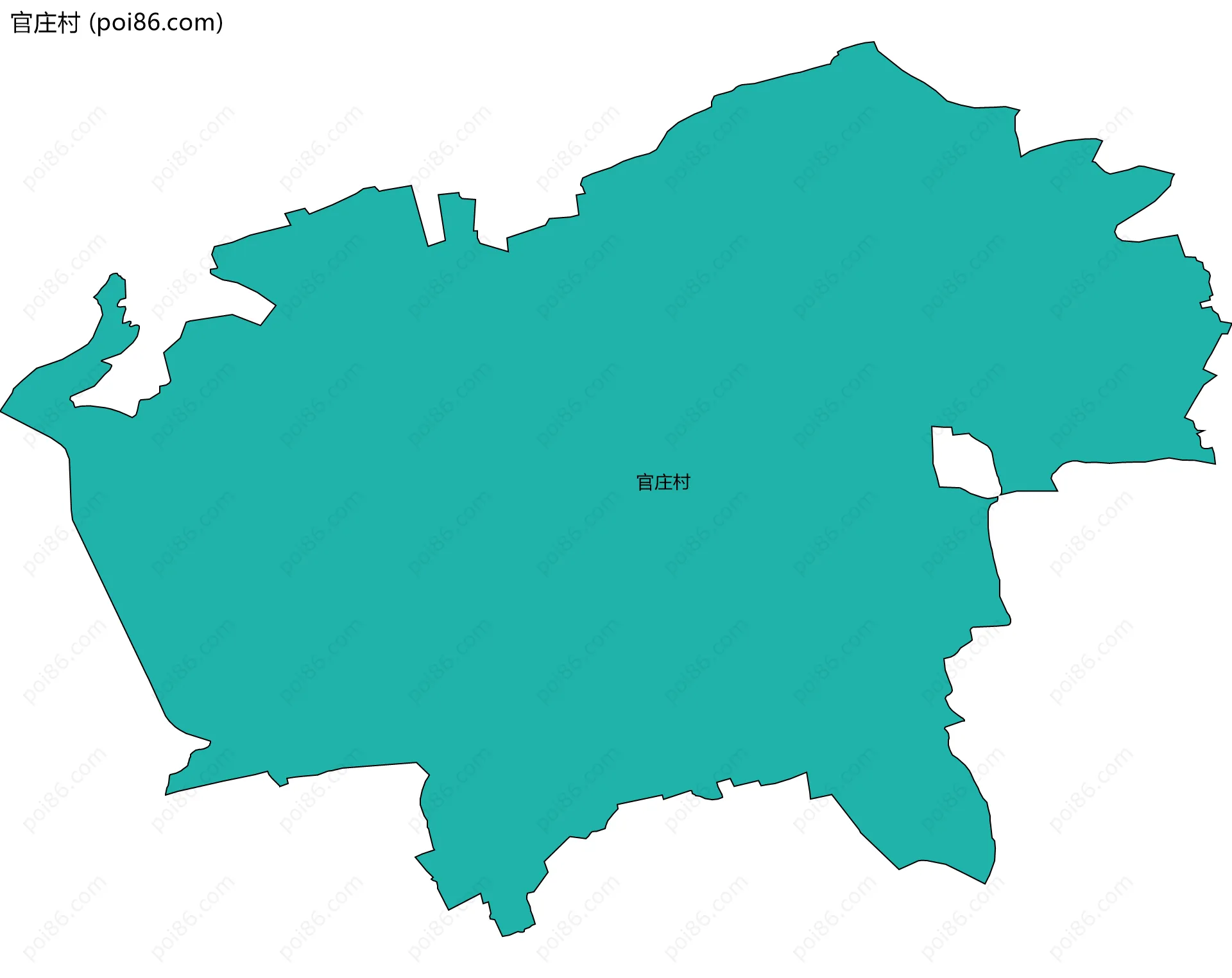 官庄村边界地图