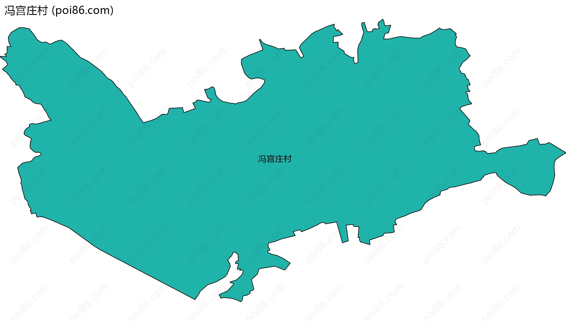 冯宫庄村边界地图