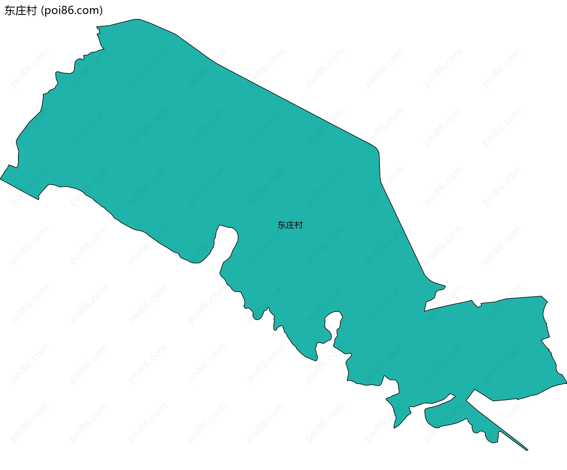 东庄村边界地图
