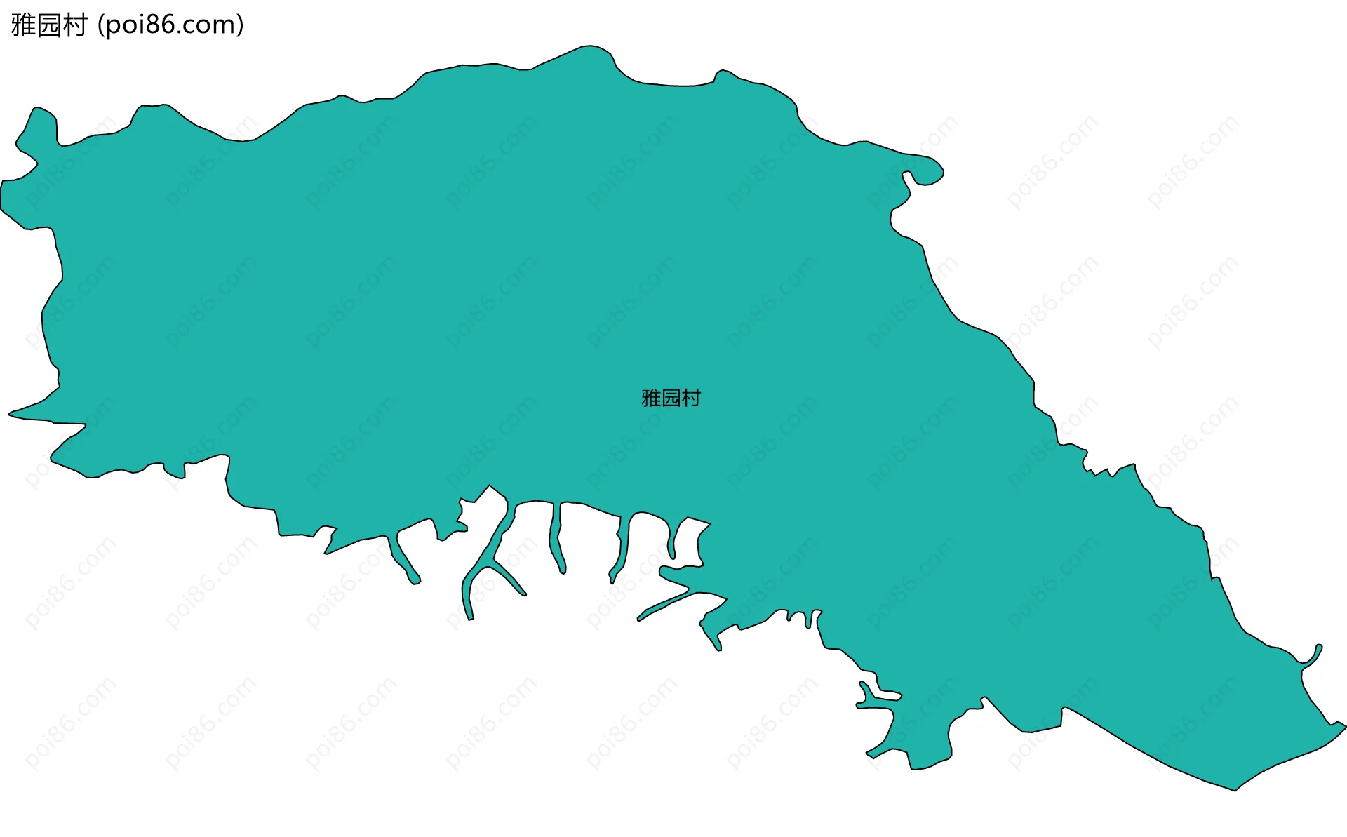 雅园村边界地图