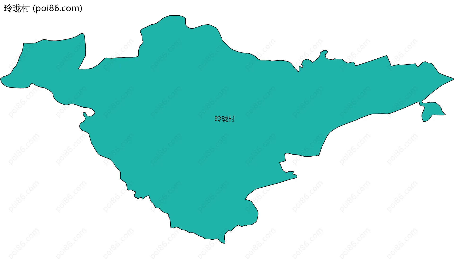 玲珑村边界地图
