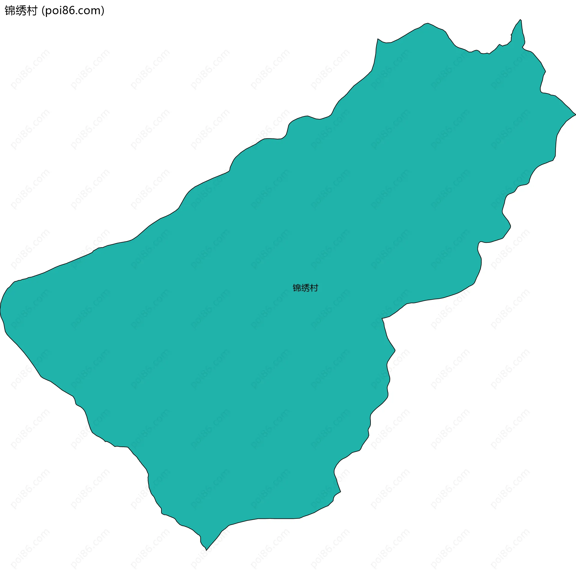 锦绣村边界地图