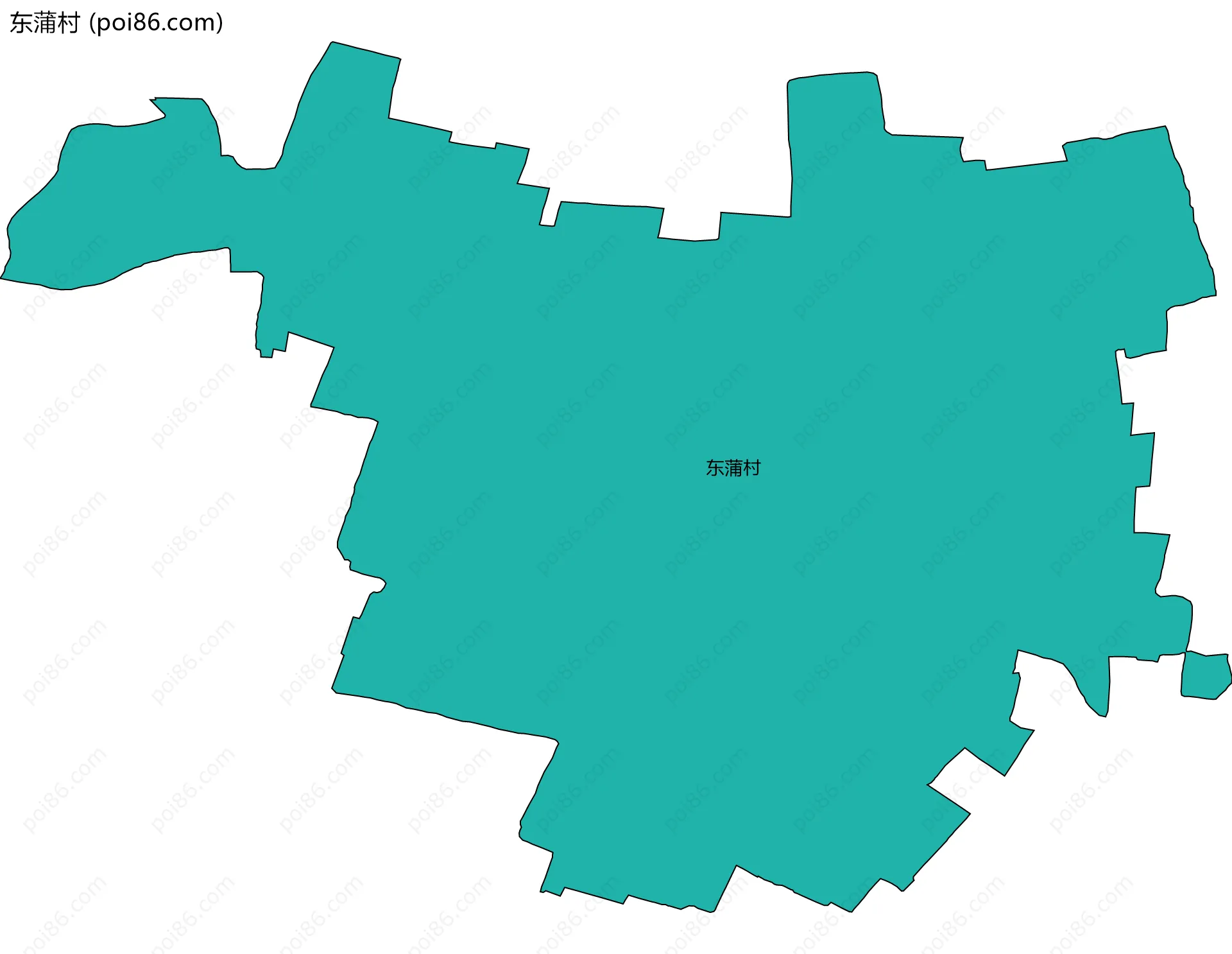 东蒲村边界地图