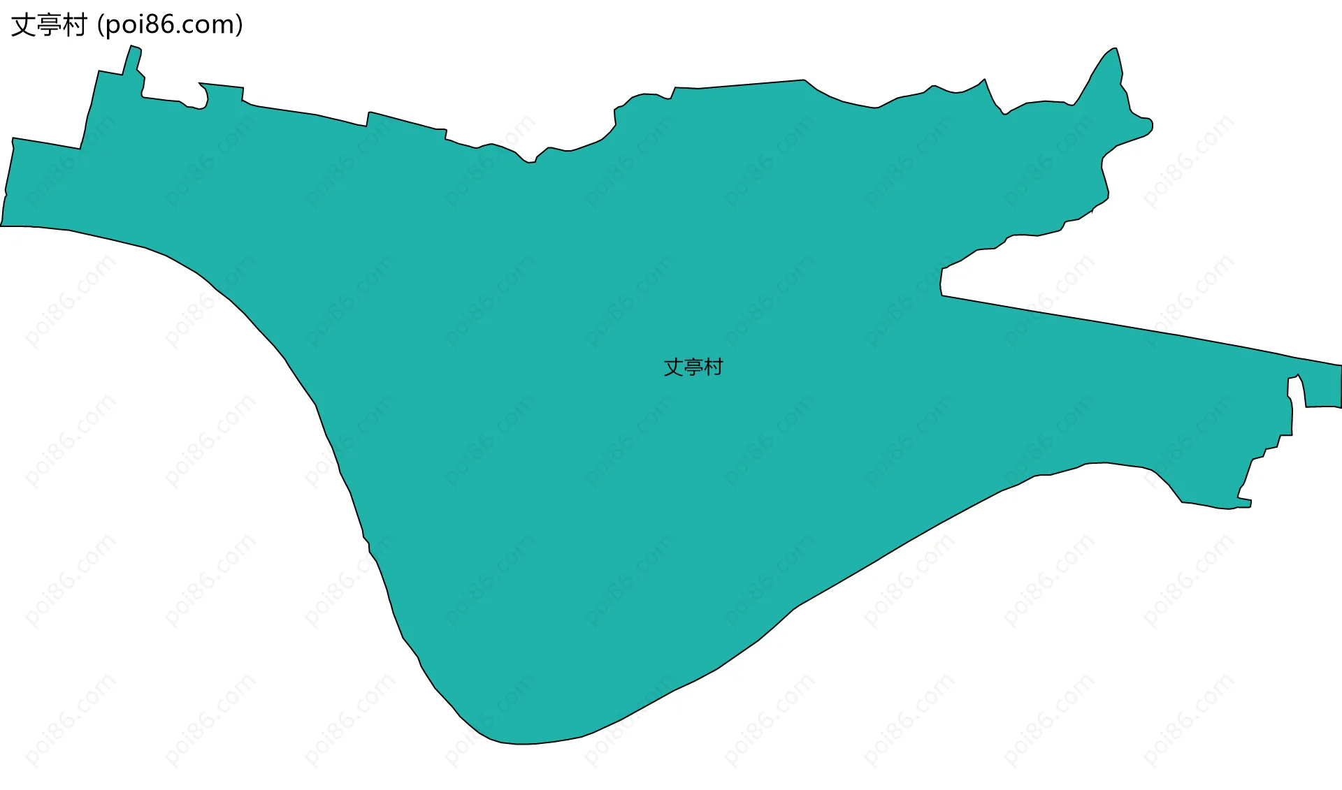 丈亭村边界地图