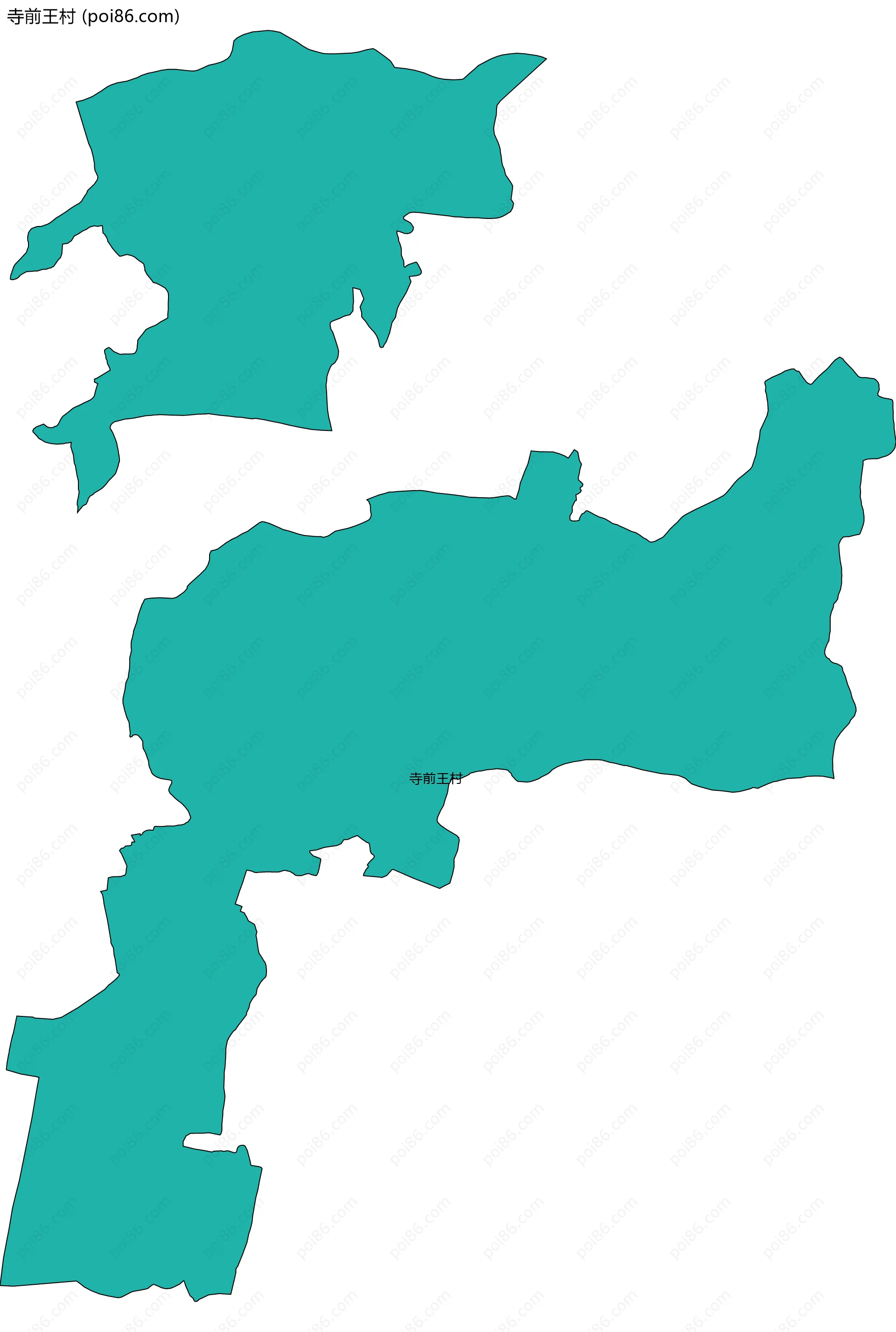 寺前王村边界地图