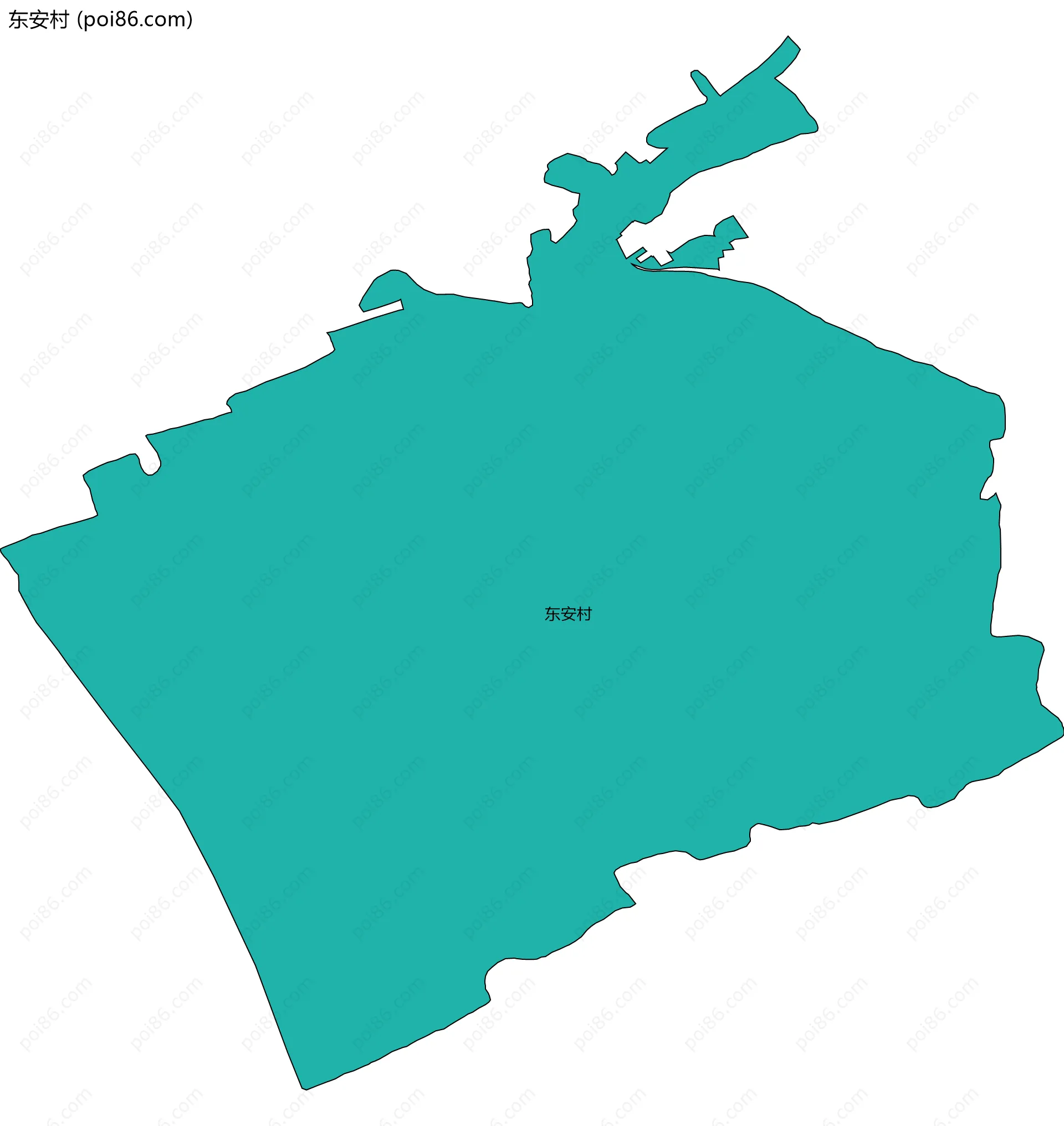 东安村边界地图