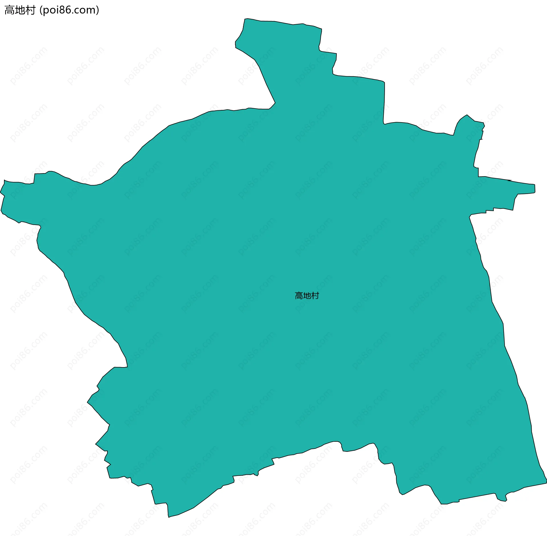 高地村边界地图