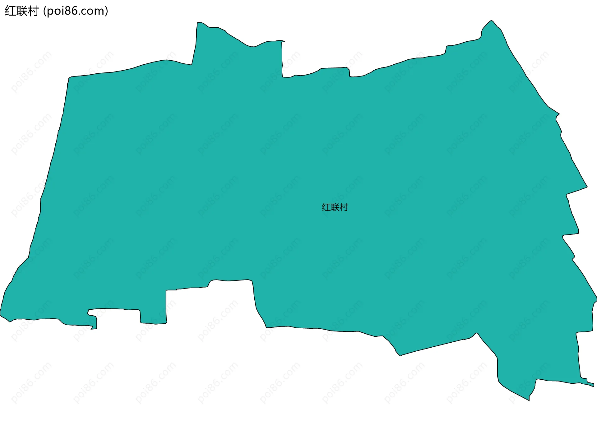 红联村边界地图