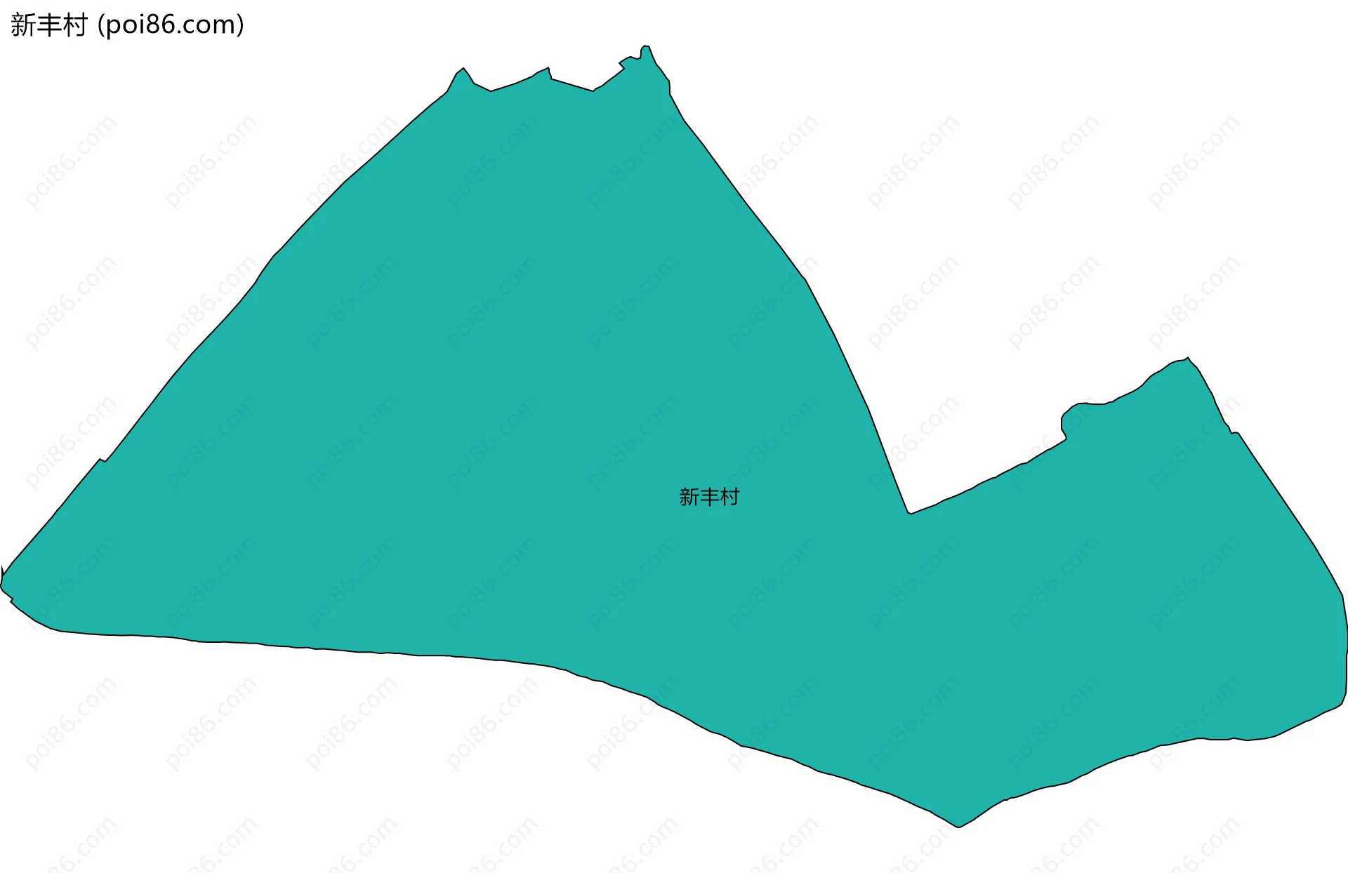 新丰村边界地图