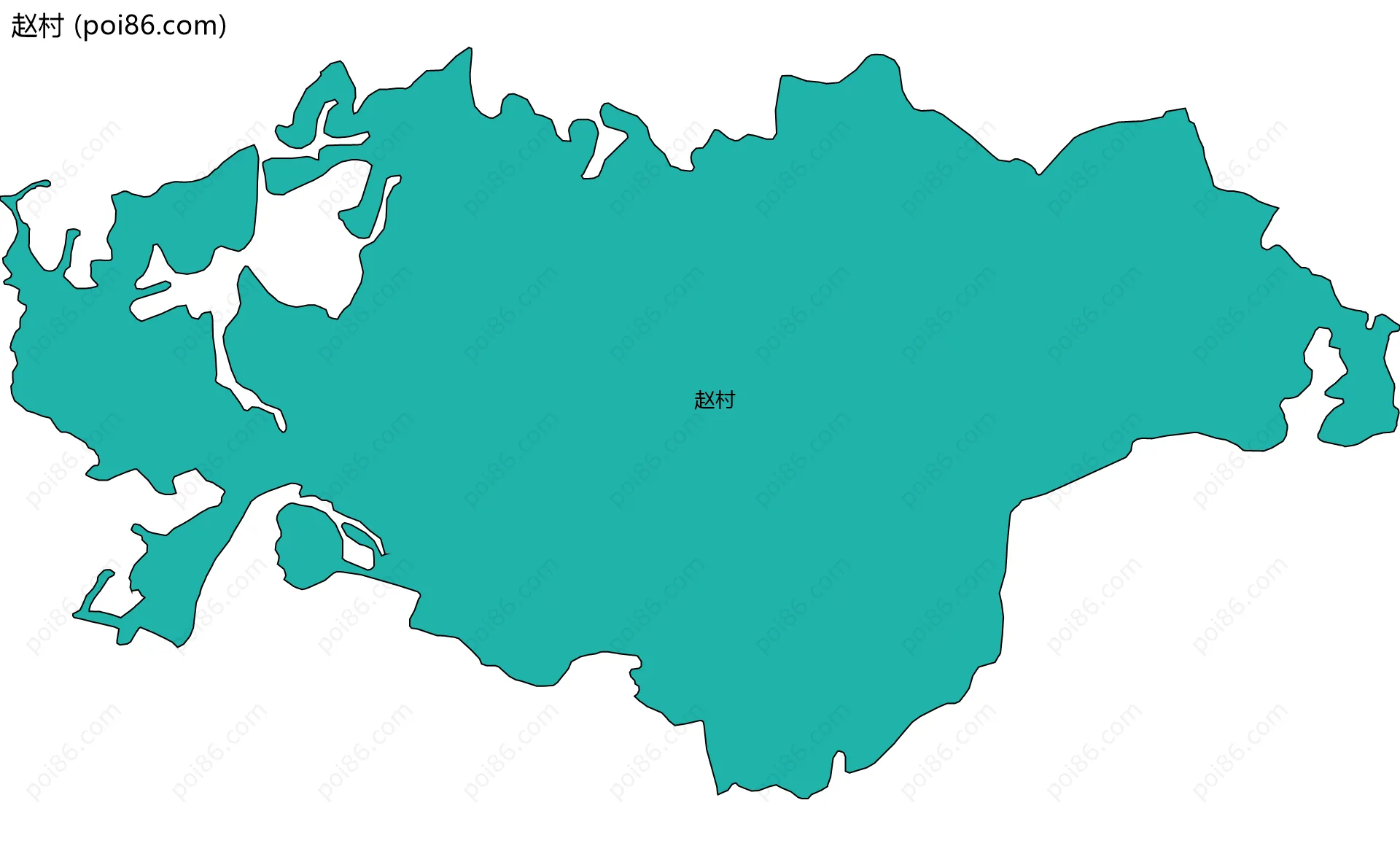 赵村边界地图