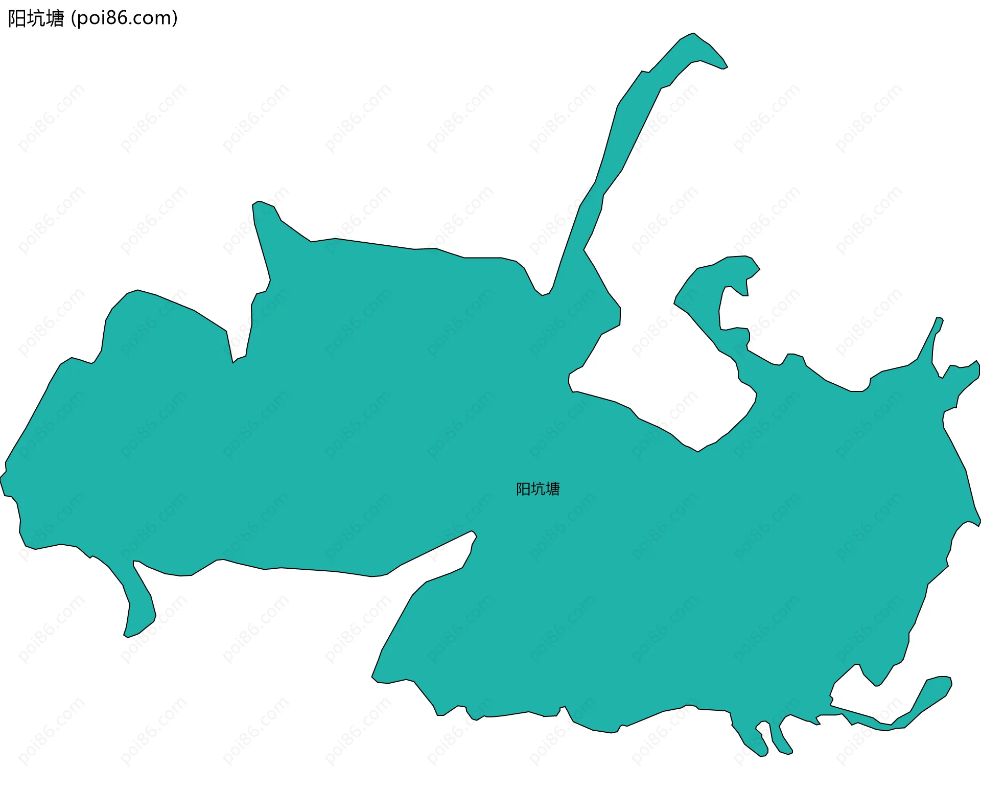 阳坑塘边界地图