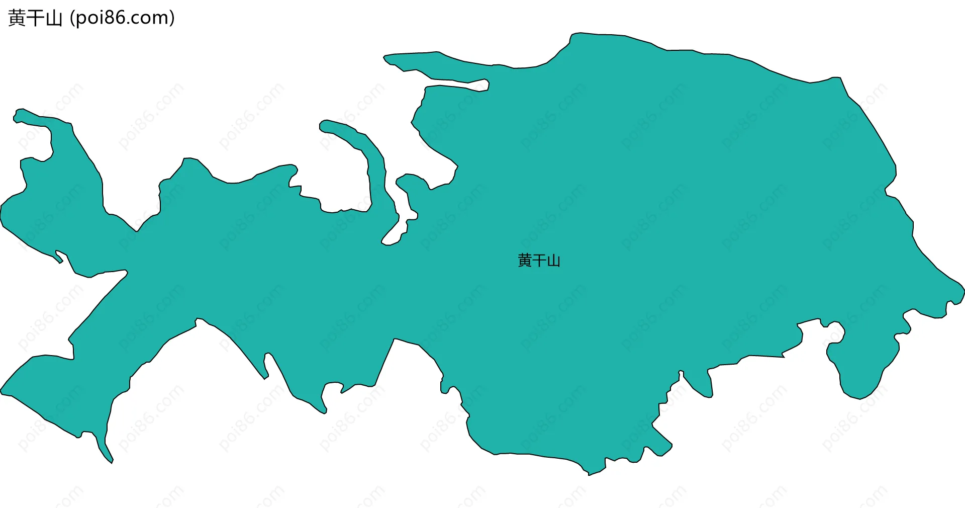 黄干山边界地图