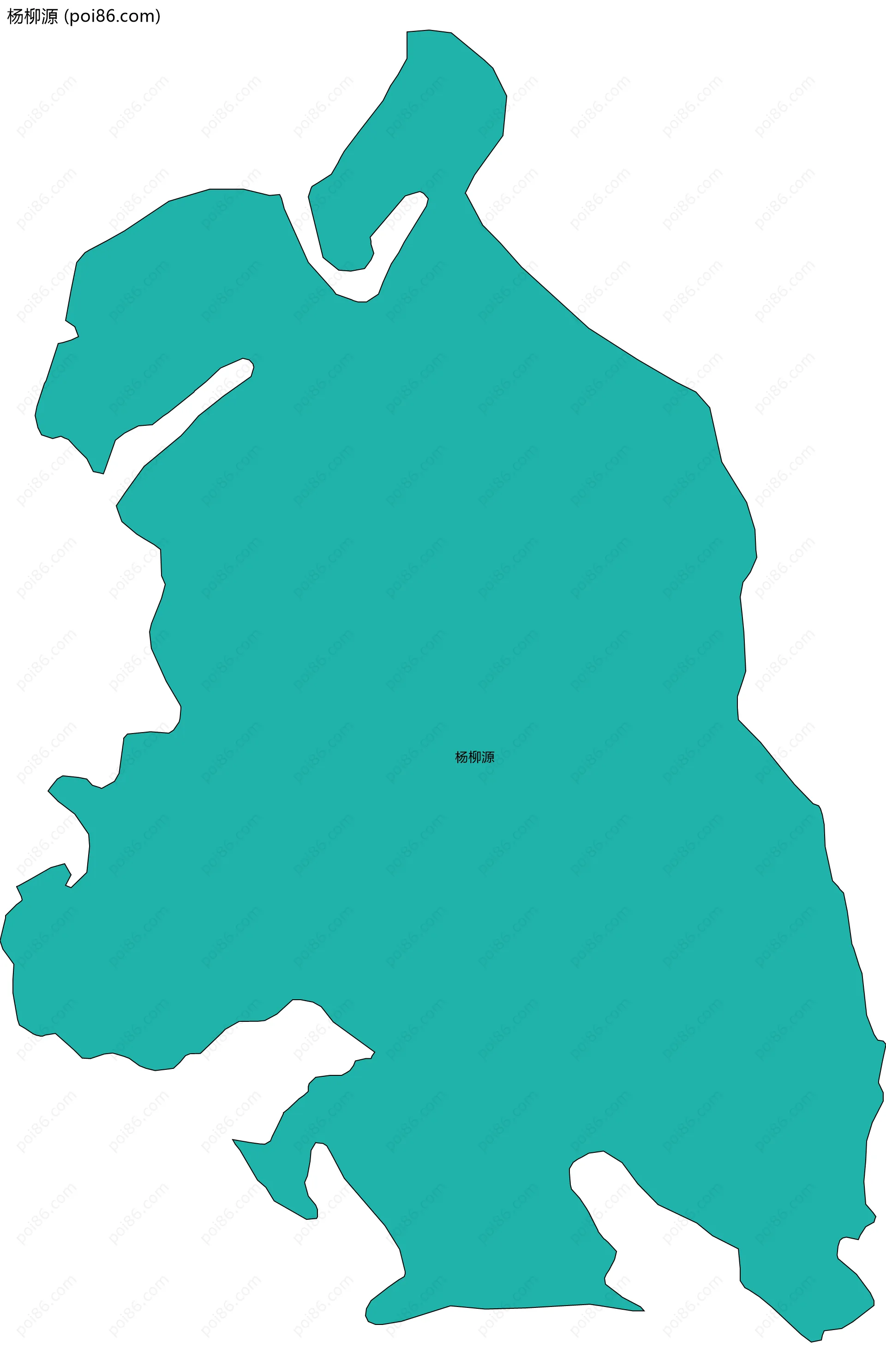 杨柳源边界地图