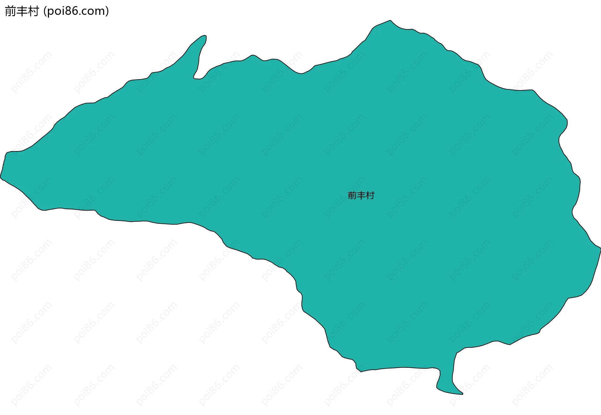 前丰村边界地图