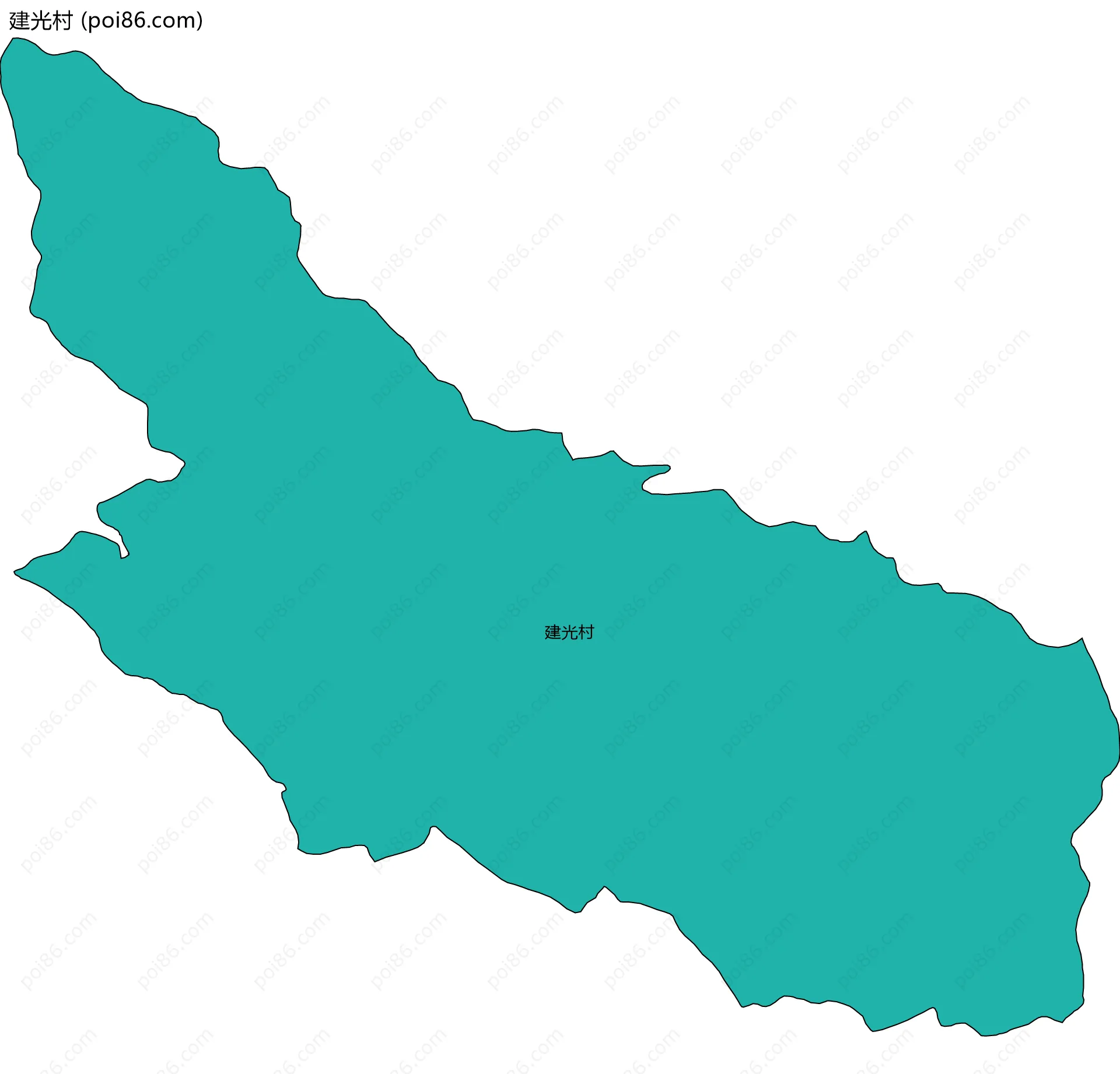 建光村边界地图
