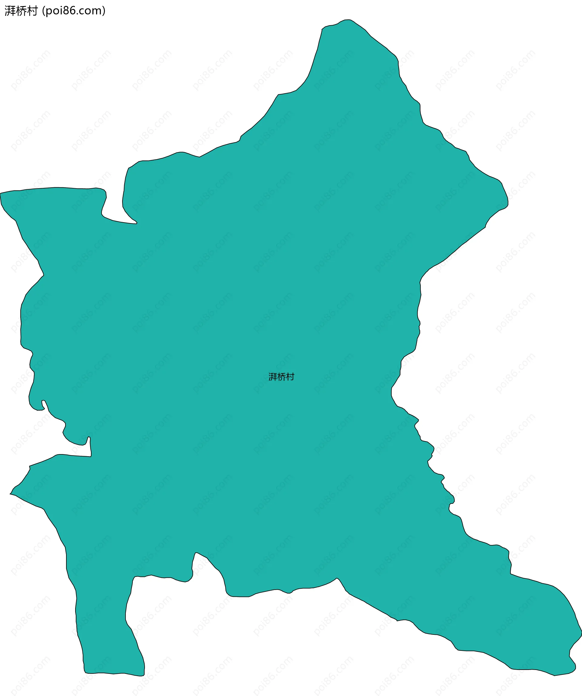 湃桥村边界地图